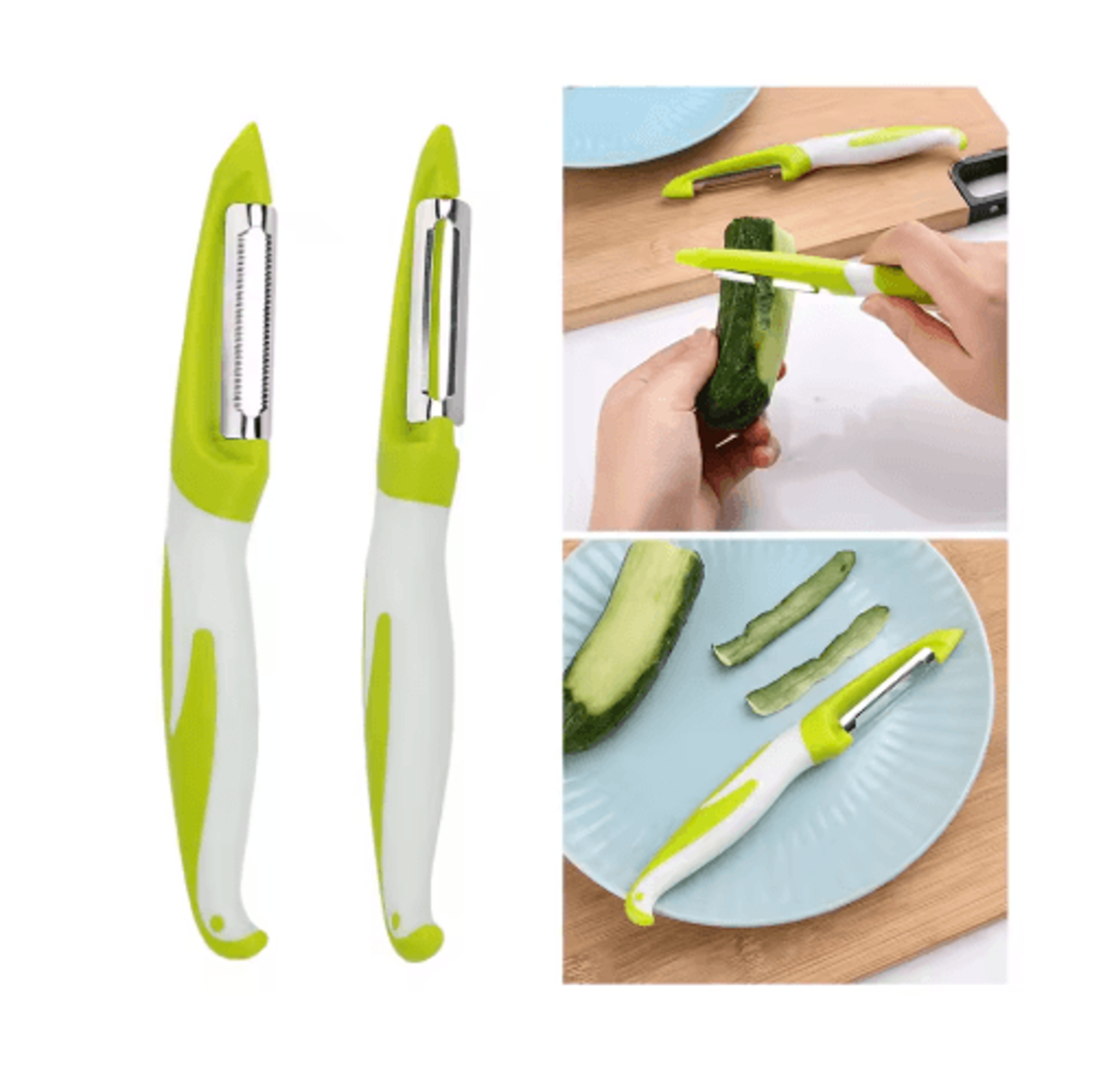 slicepro multi-functional stainless steel vegetable slicer and peeler