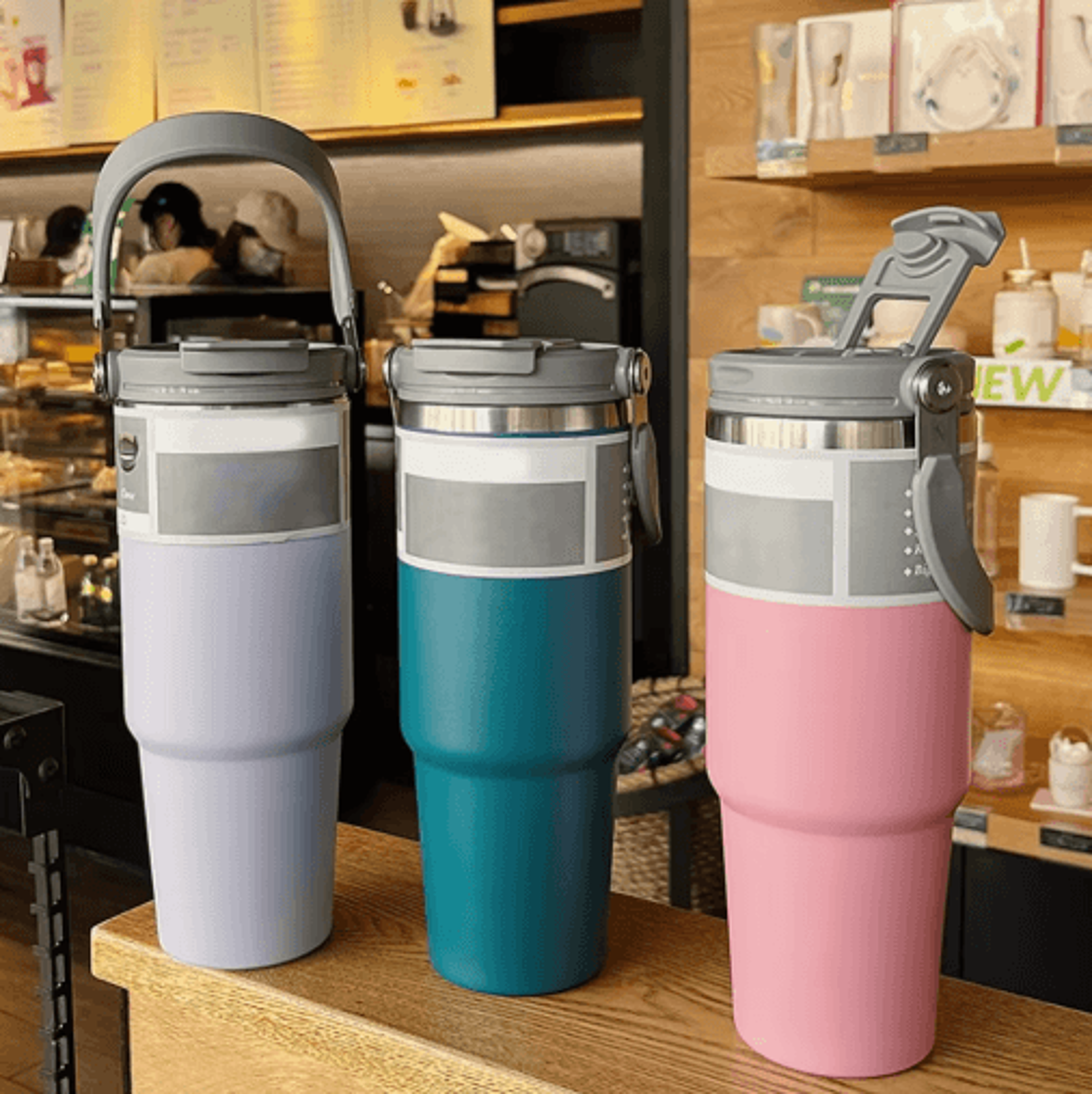 securesip handle straw lid for stanley 20oz and 30oz tumbler