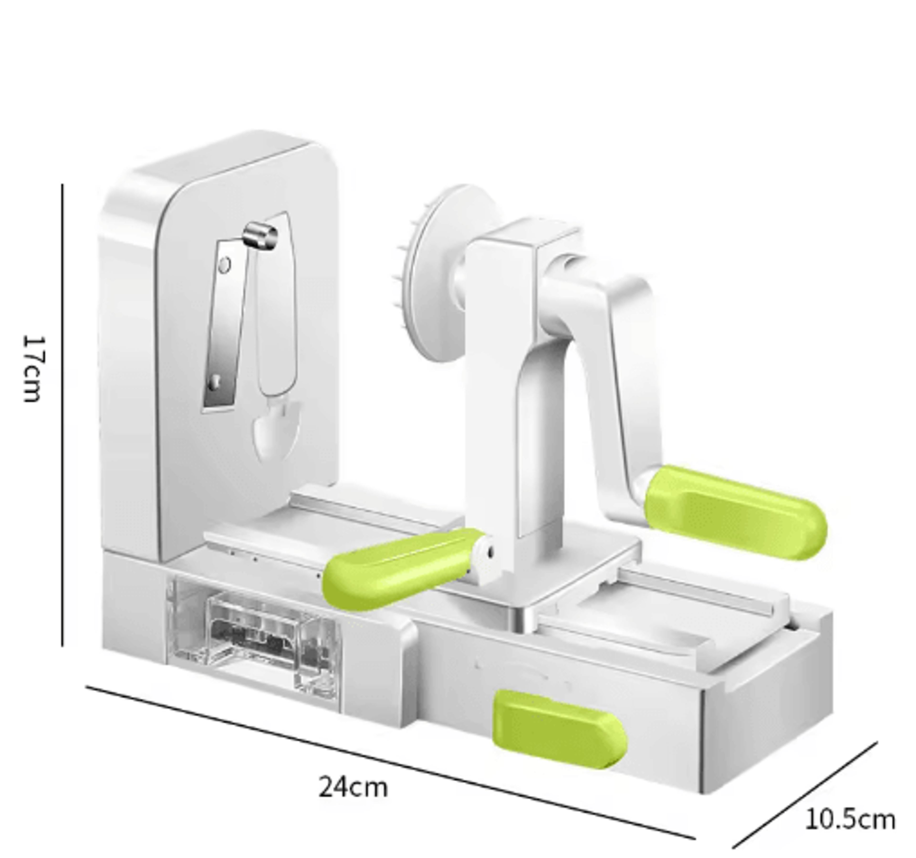 twistpro 5-blade vegetable spiralizer and zucchini noodle maker