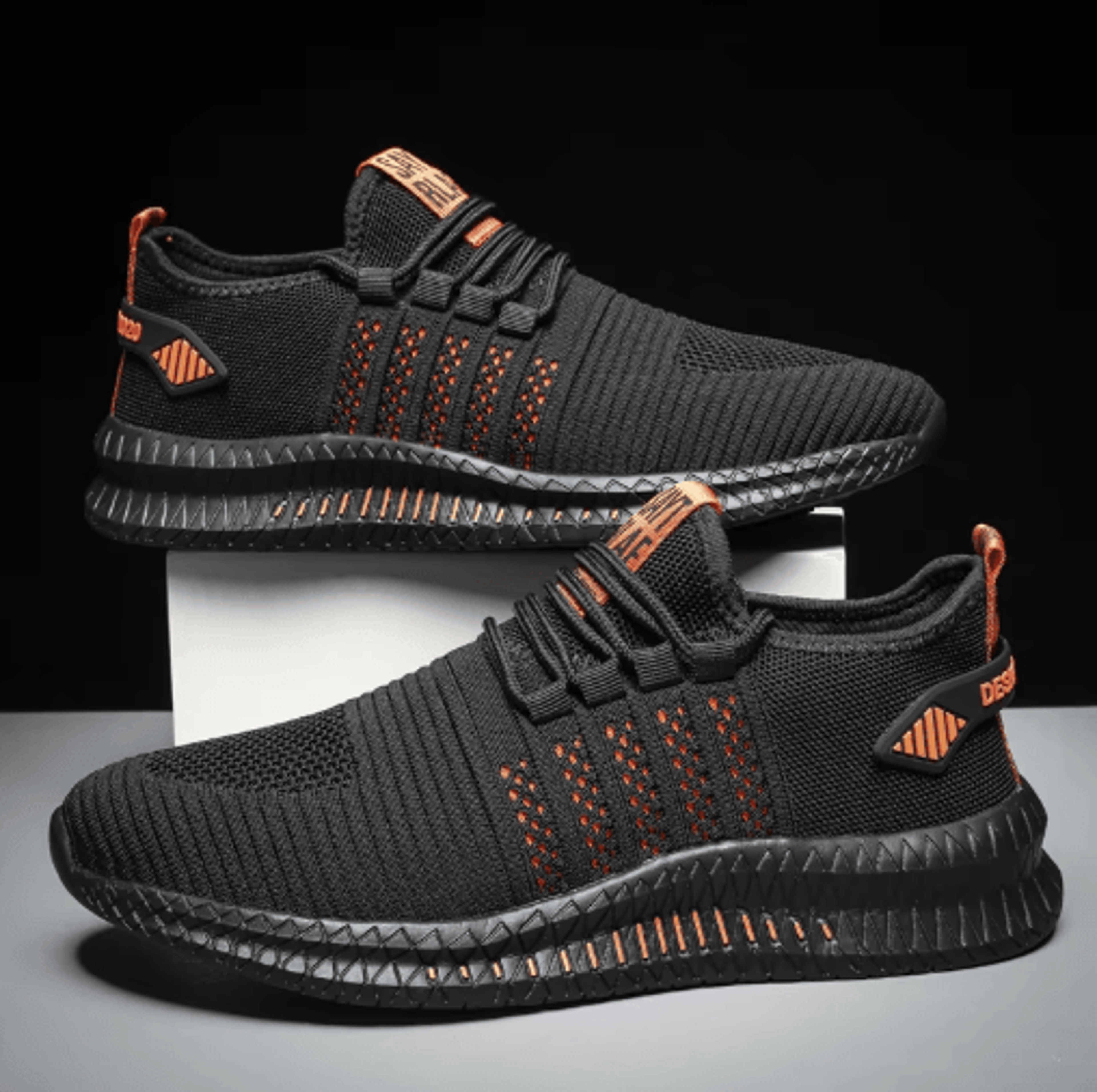 mens lightweight breathable casual sneakers – lace up walking shoes for everyday comfort