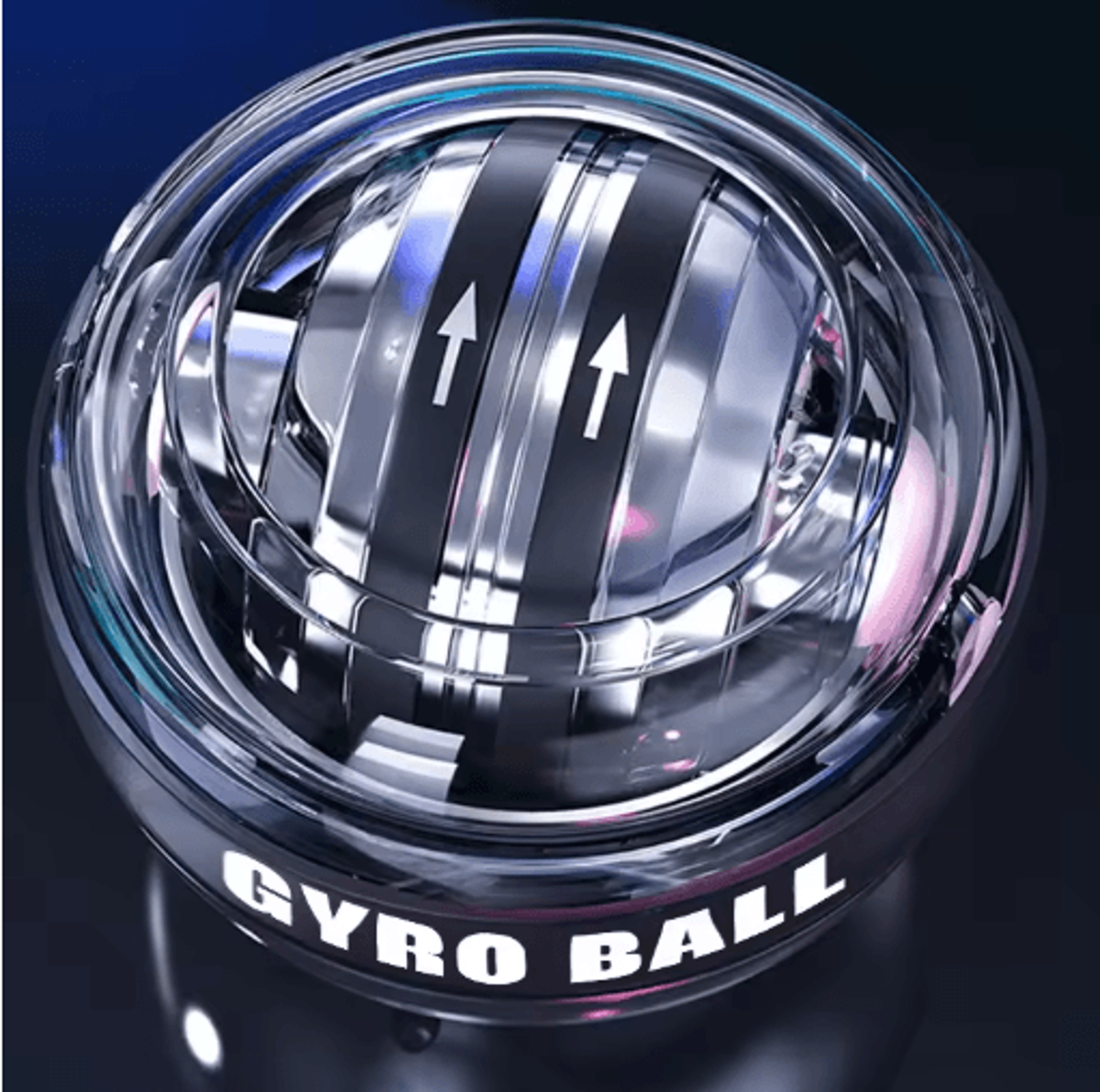 self-starting wrist gyro ball – power trainer for forearm, wrist and finger strength