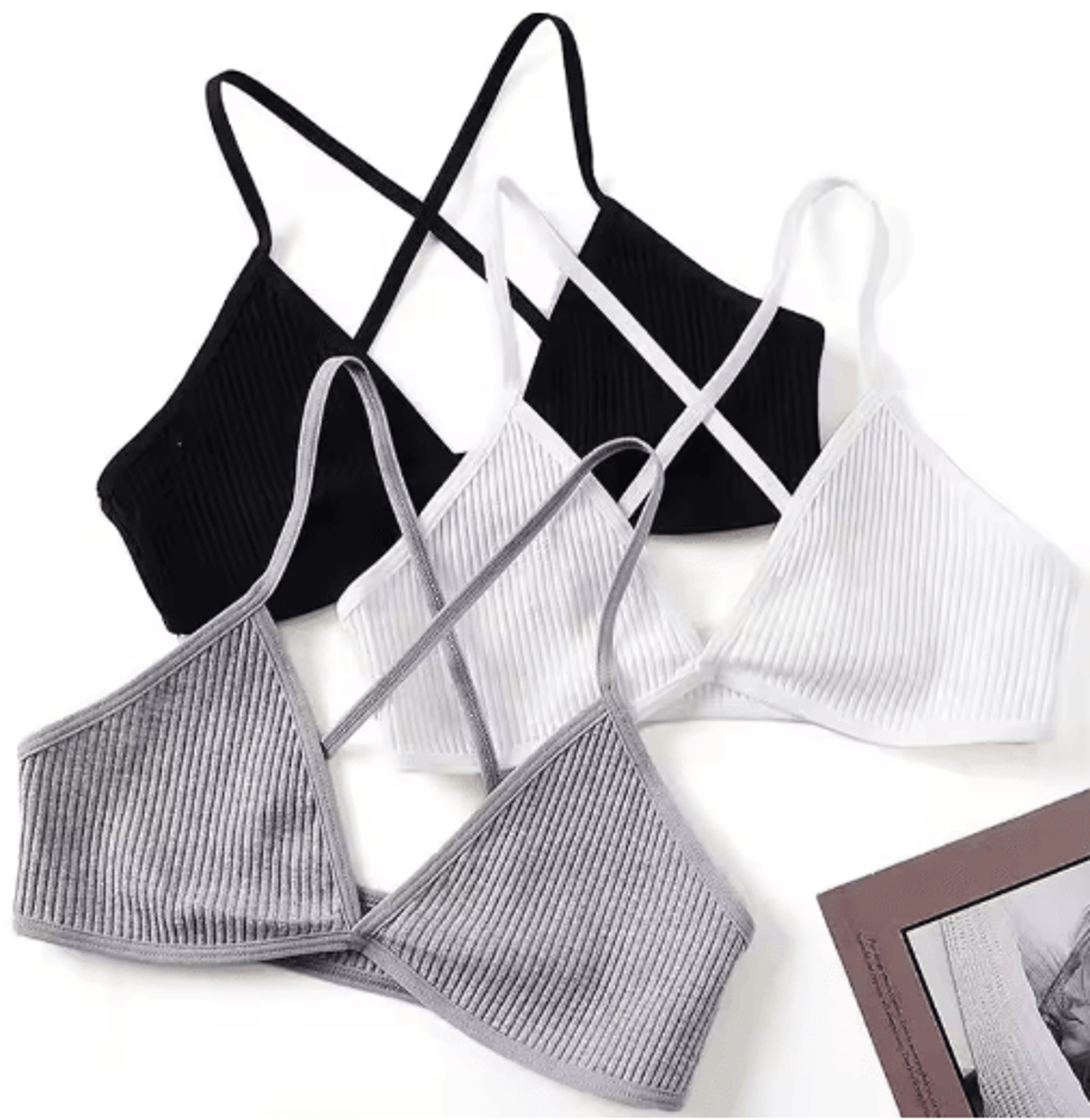 seamless deep v plunge triangle bralette wireless breathable lingerie top for women