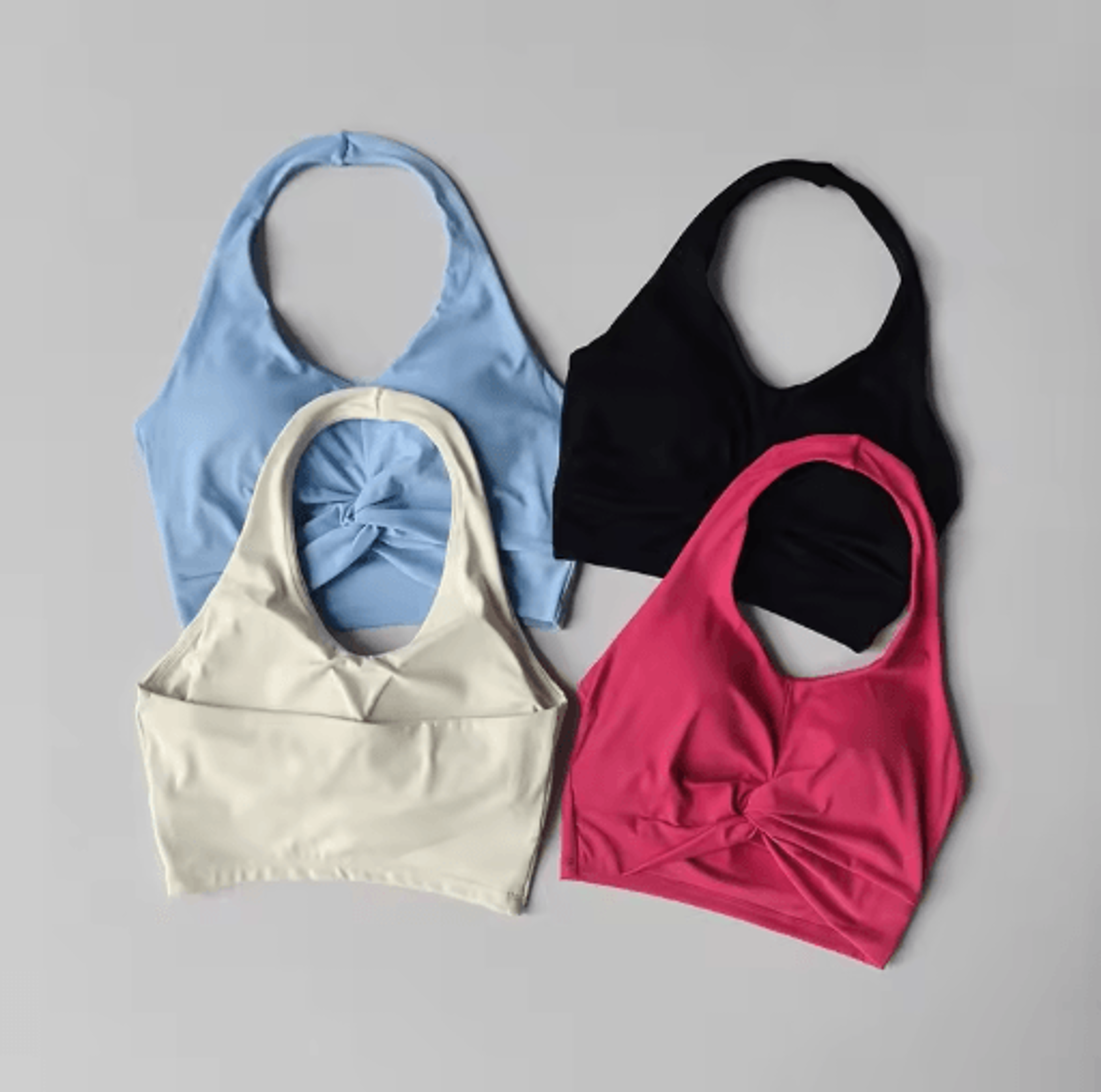 halter neck quick dry beauty back sports bra supportive running and yoga fit