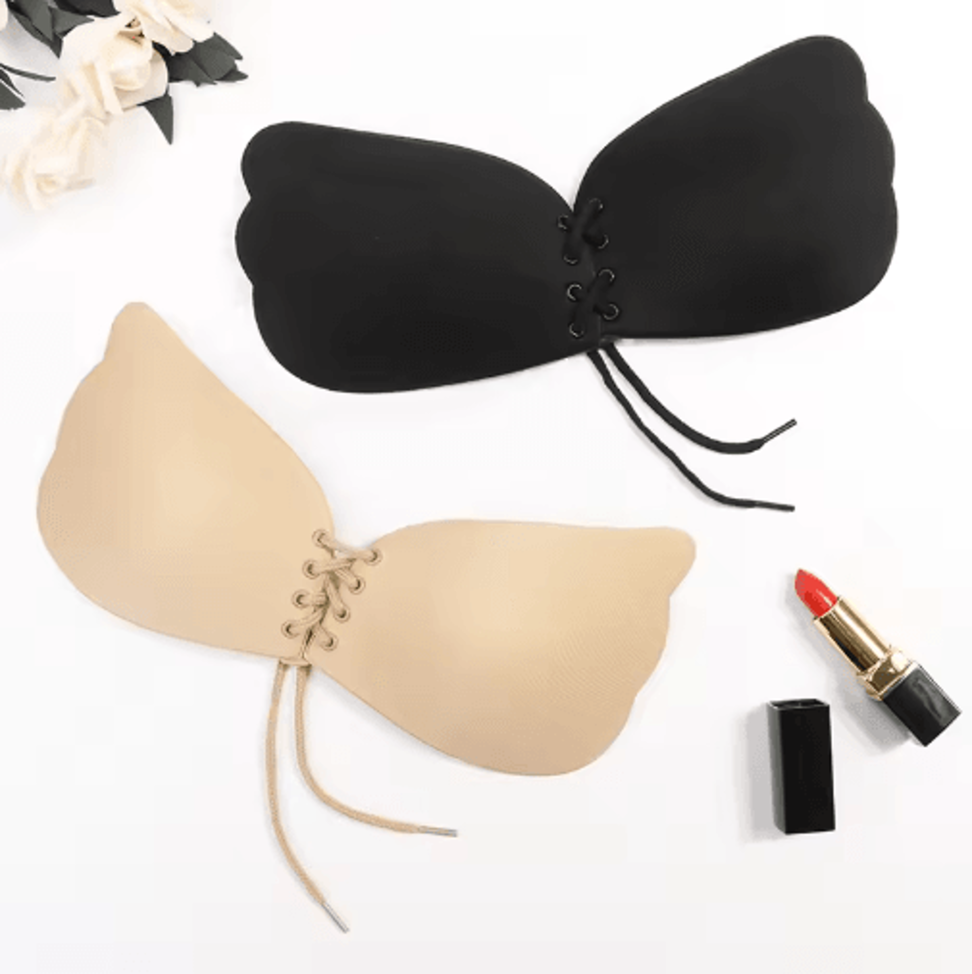 seamless self adhesive strapless push up bra invisible silicone backless support