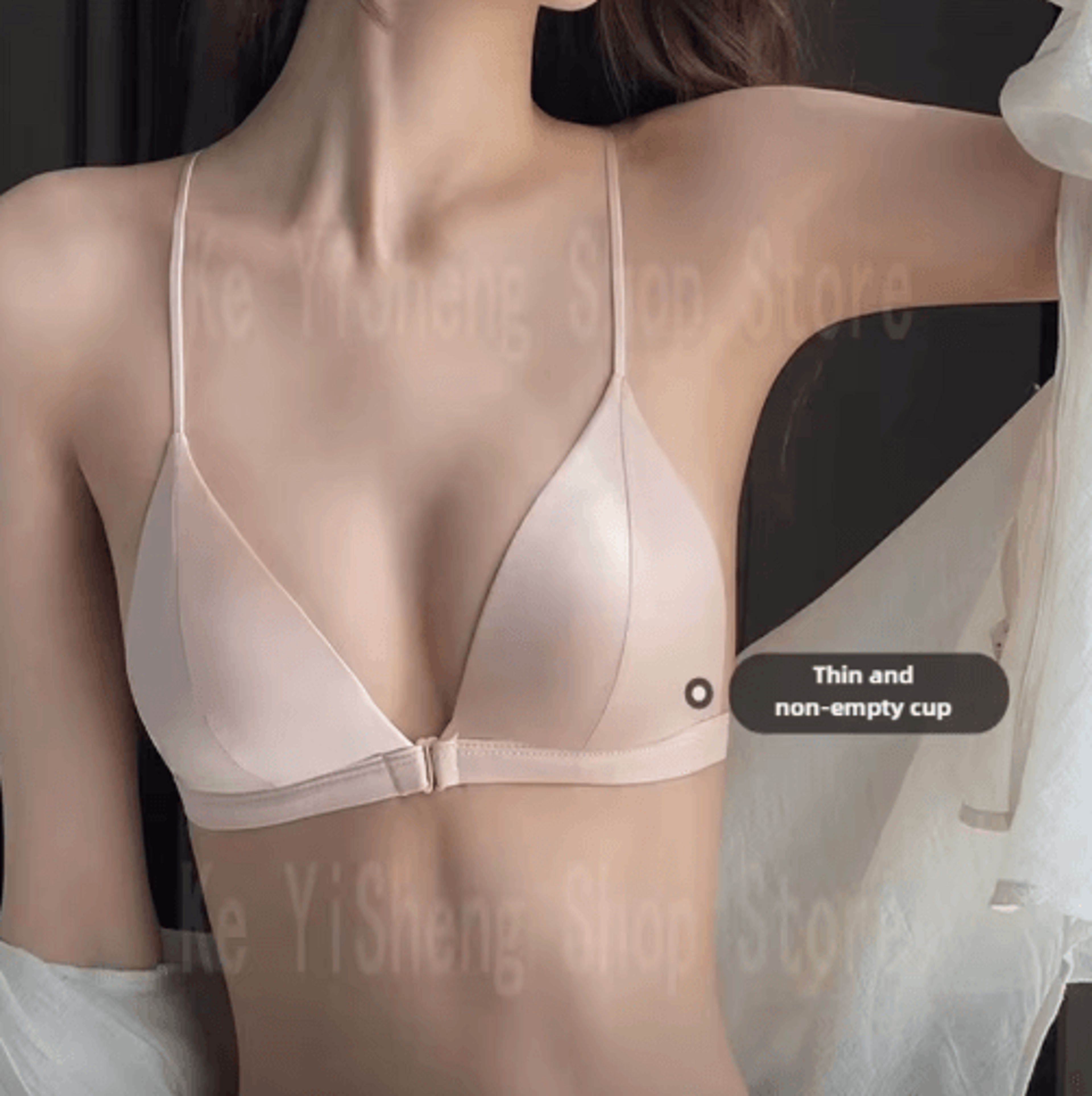 sexy back front buckle wireless bikini bralette for small bust