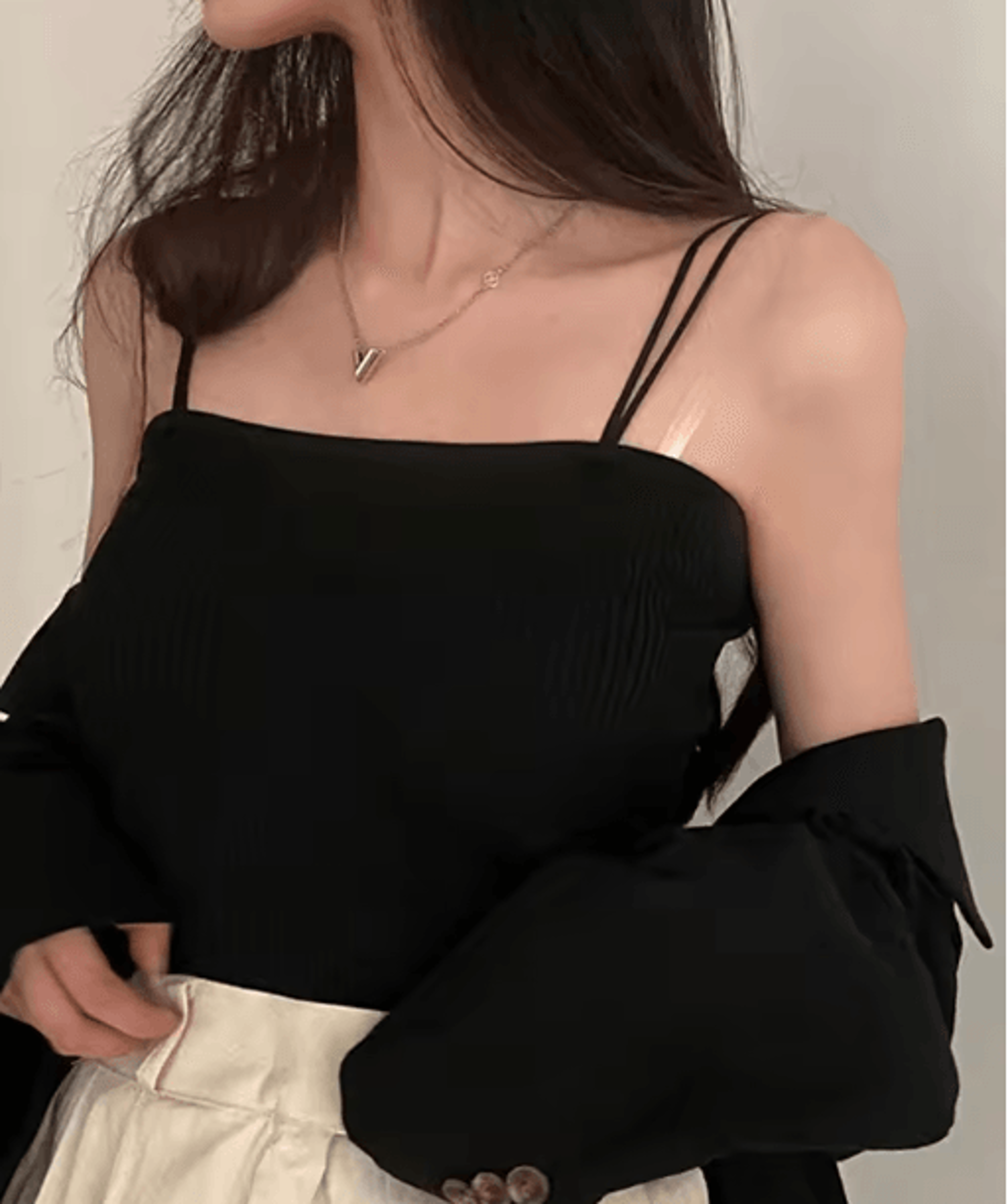 2025 slim halter crop top – backless solid summer camisole for women