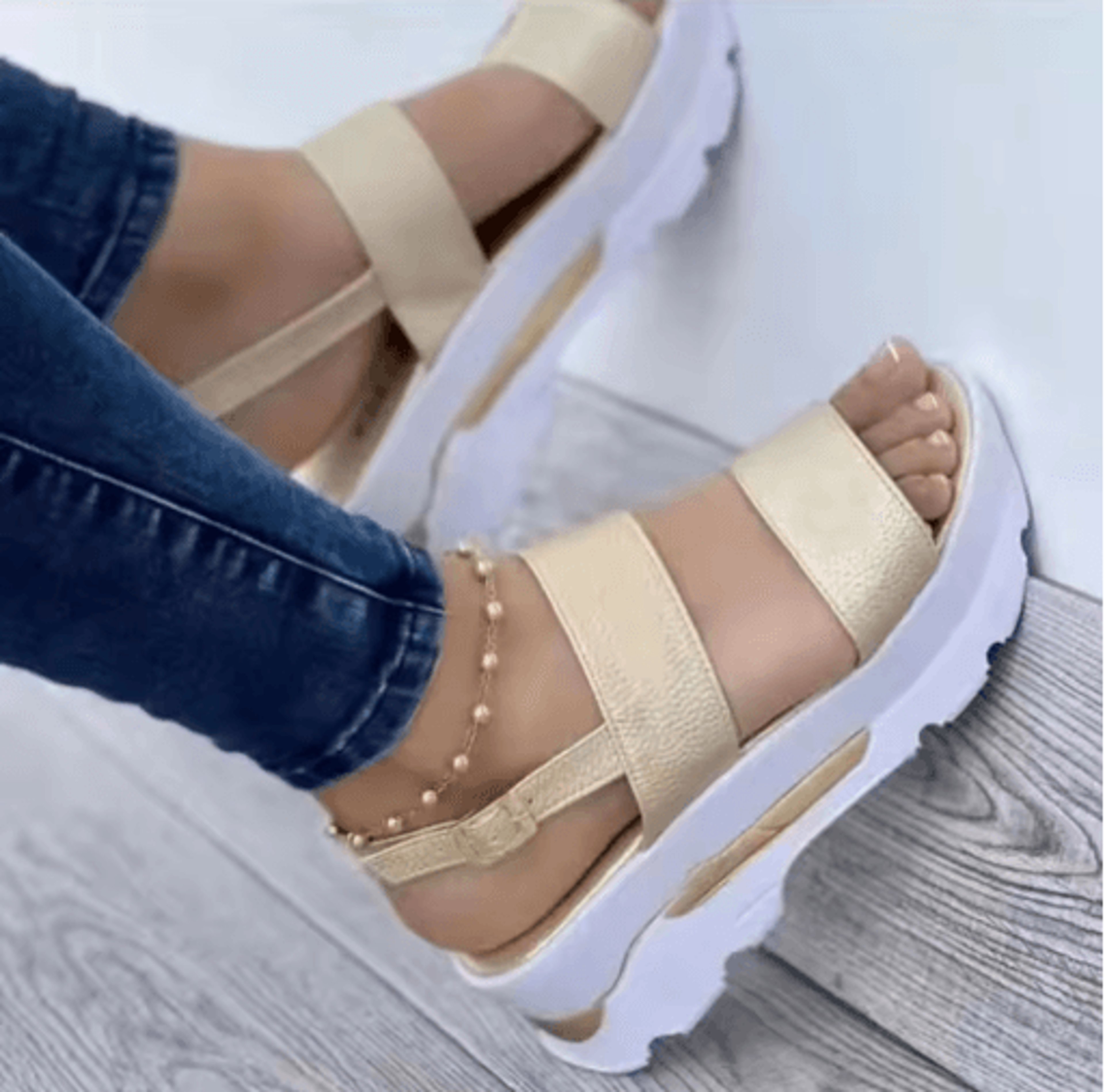 lightweight platform wedge sandals for women casual summer heel shoes