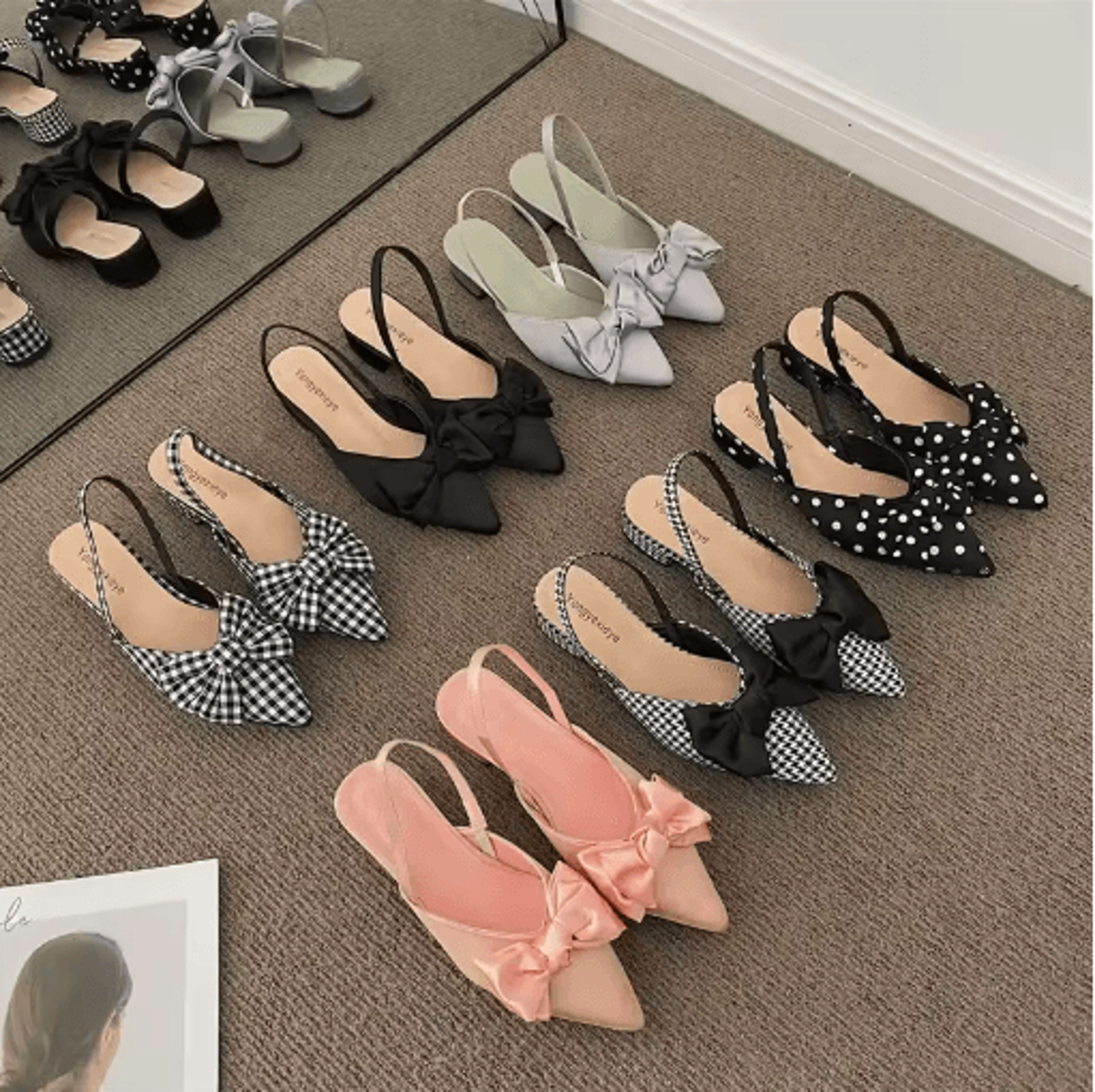 elegant pointed strap low heel sandals womens fashion party pumps 2023