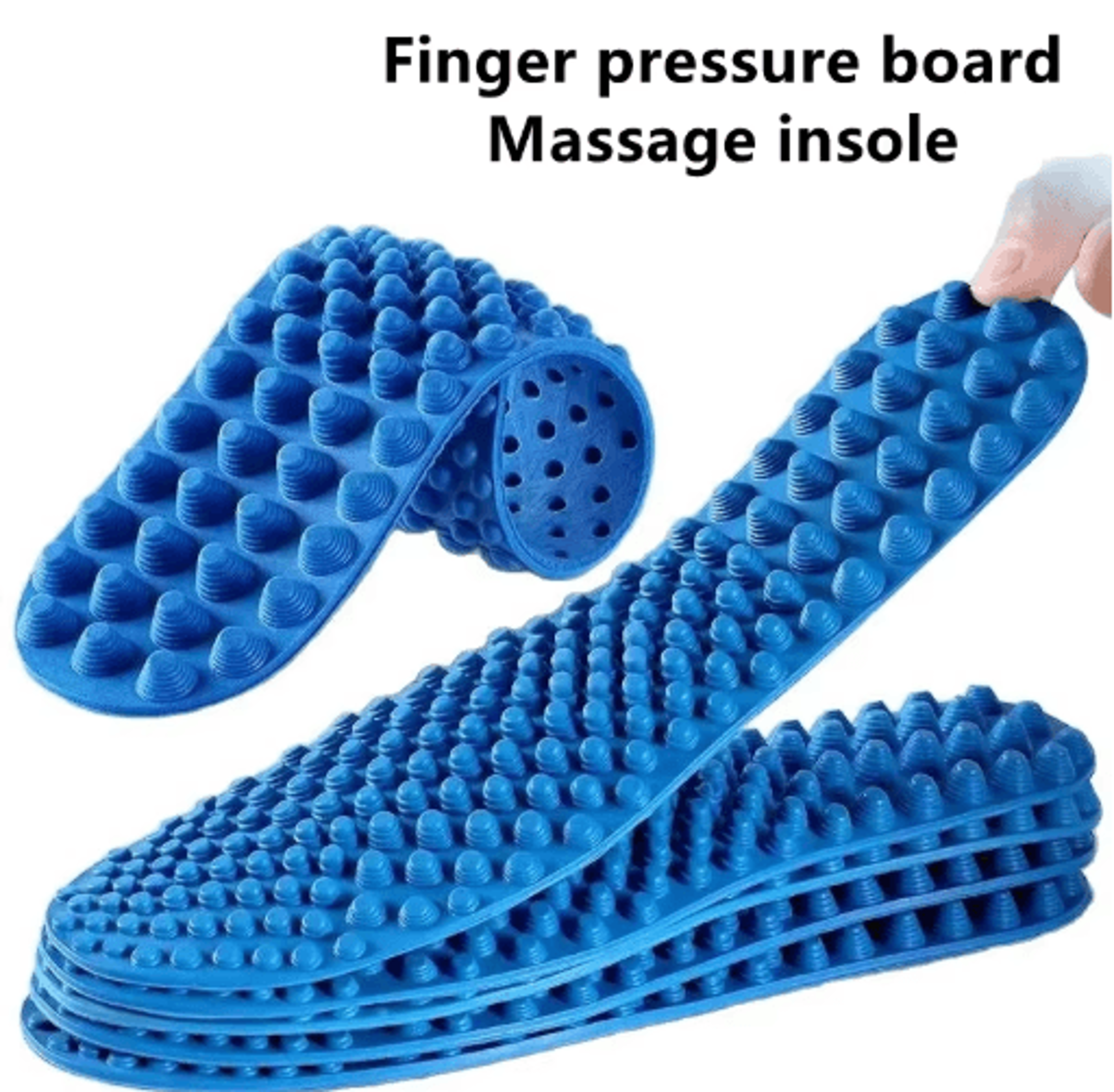 all-day foot fatigue relief insoles – finger pressure massage shoe inserts for men & women