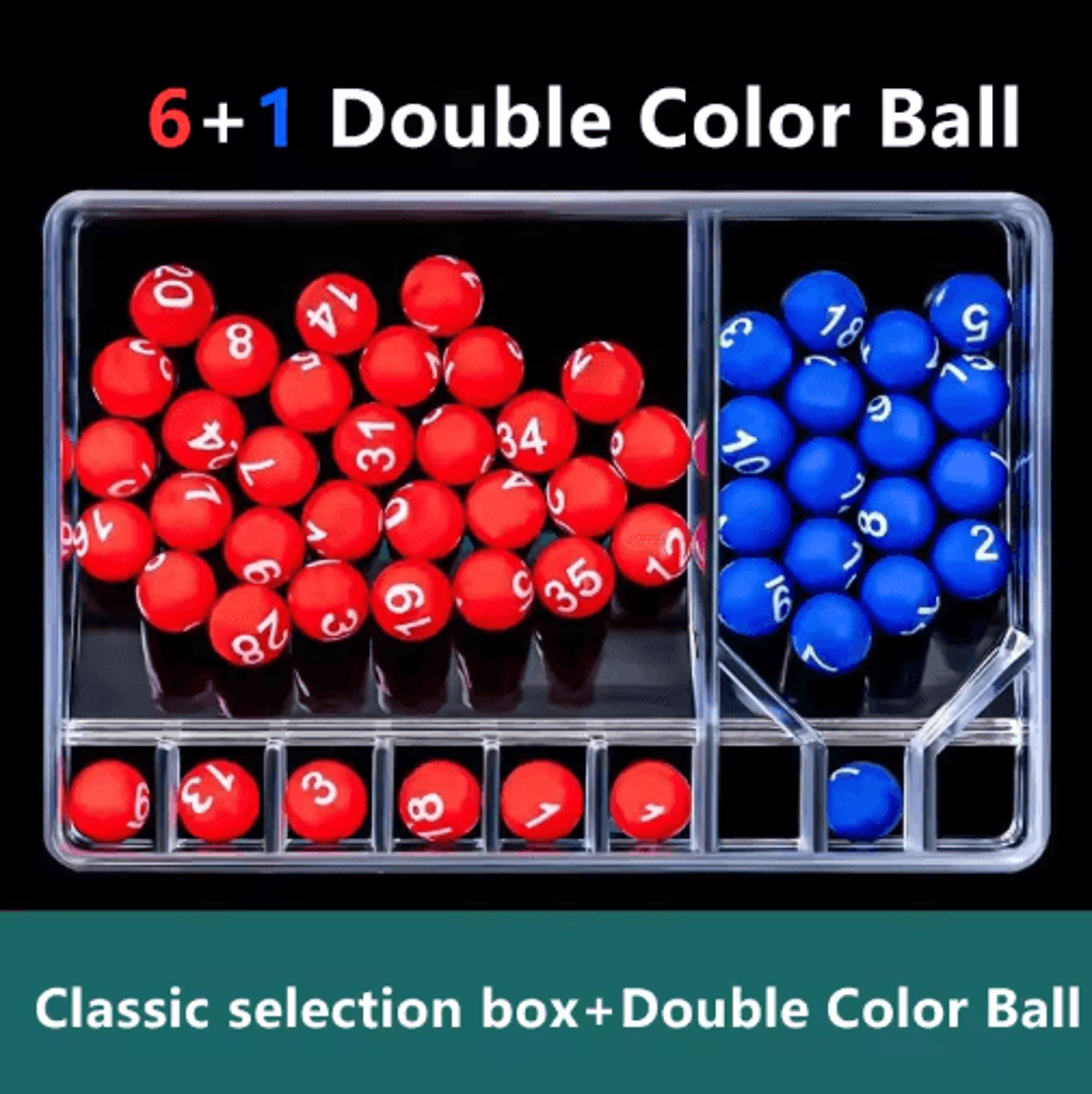 portable mini bingo machine – shake & spin lottery number picker party game set