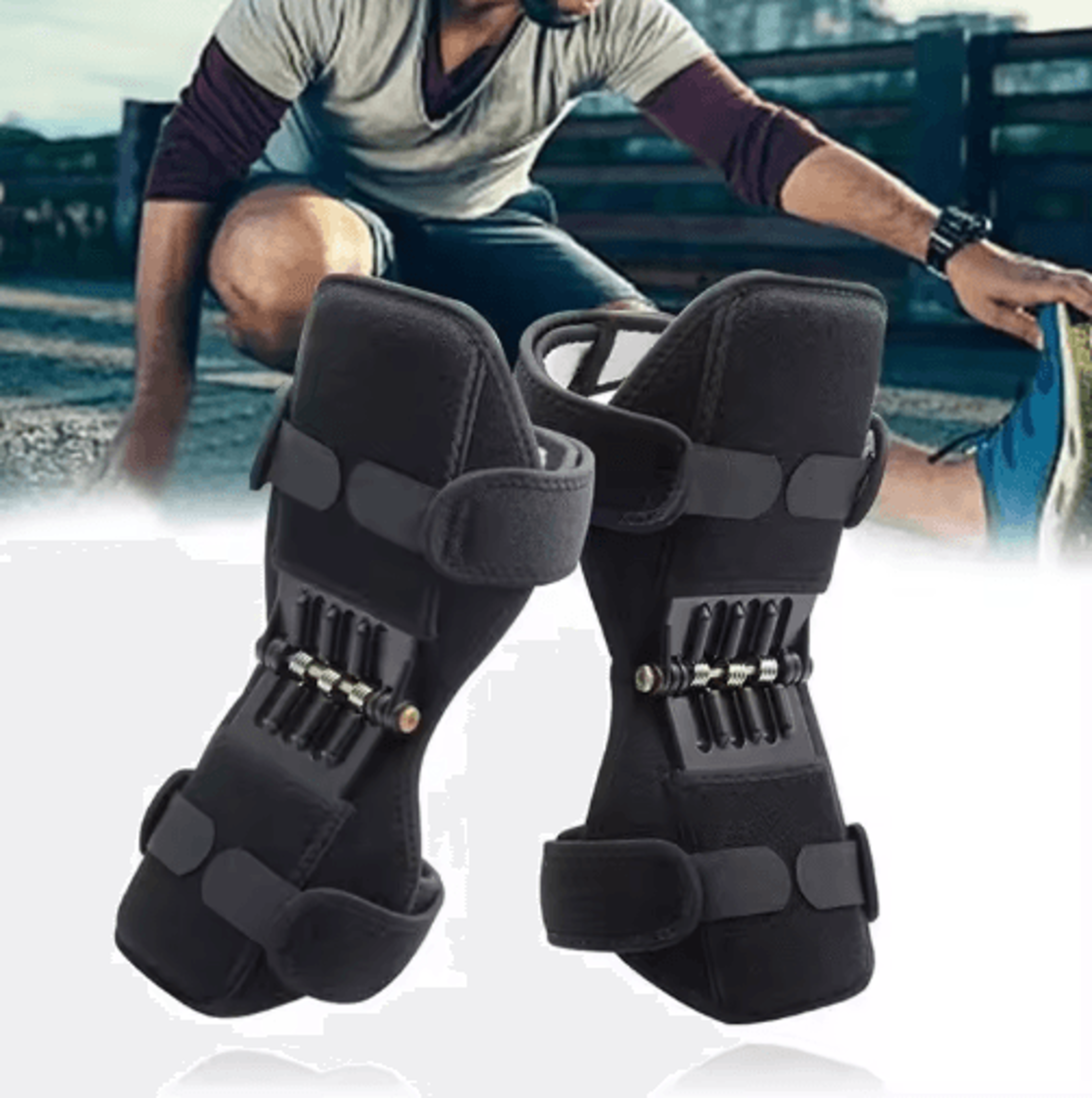 adjustable patella knee support brace for sports and hiking