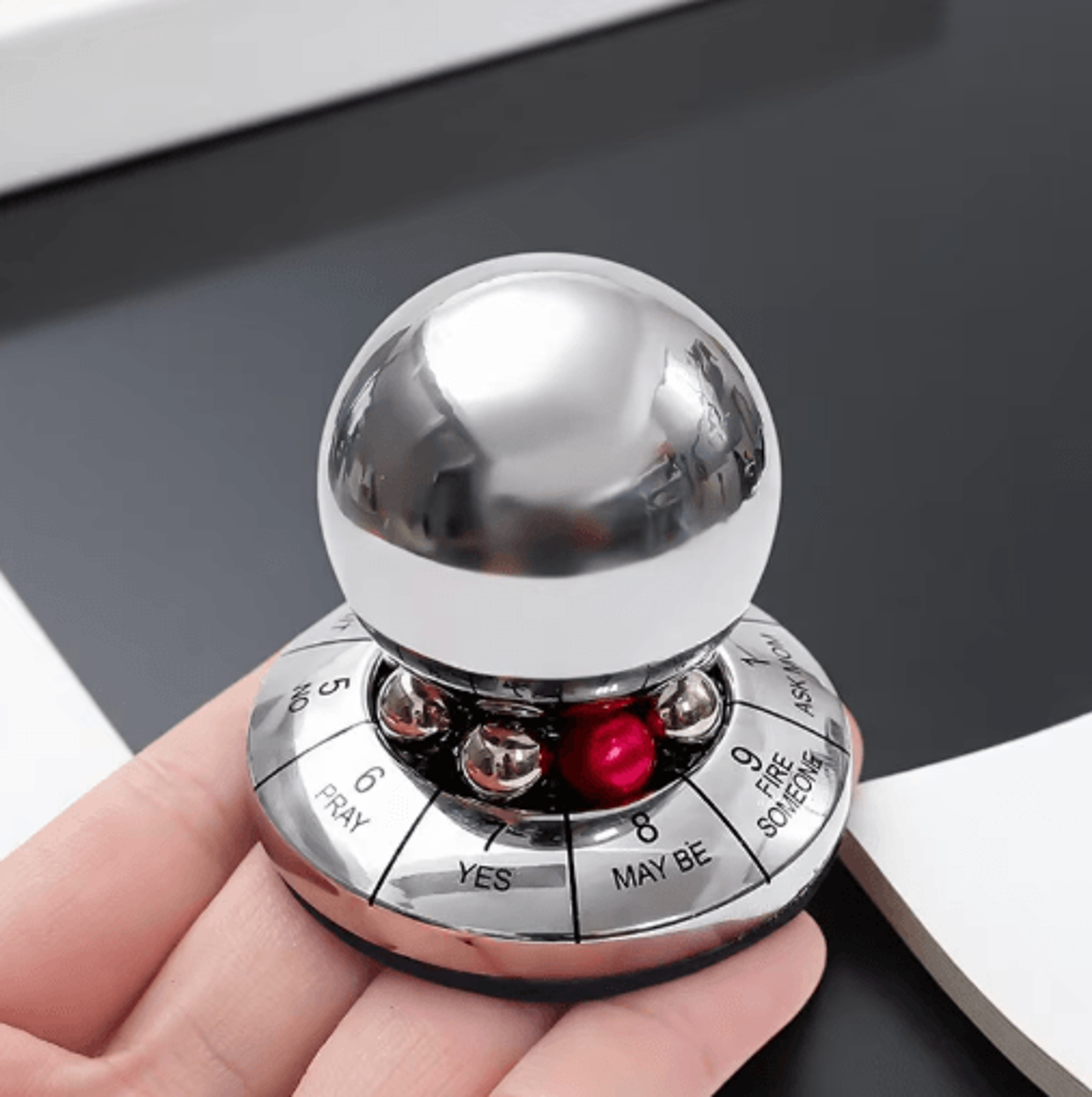 prophecy of fate decision maker ball finger rotator stress relief desk toy
