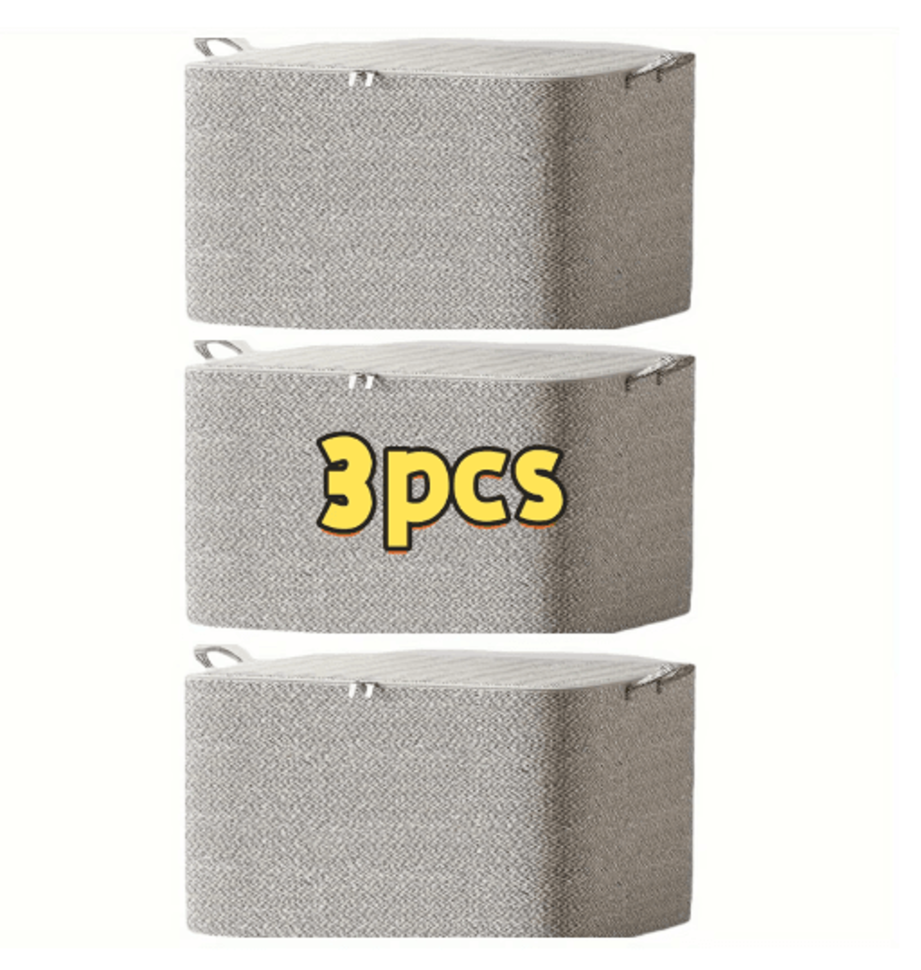 3pcs large capacity closet wardrobe organizer bags for quilts and clothing