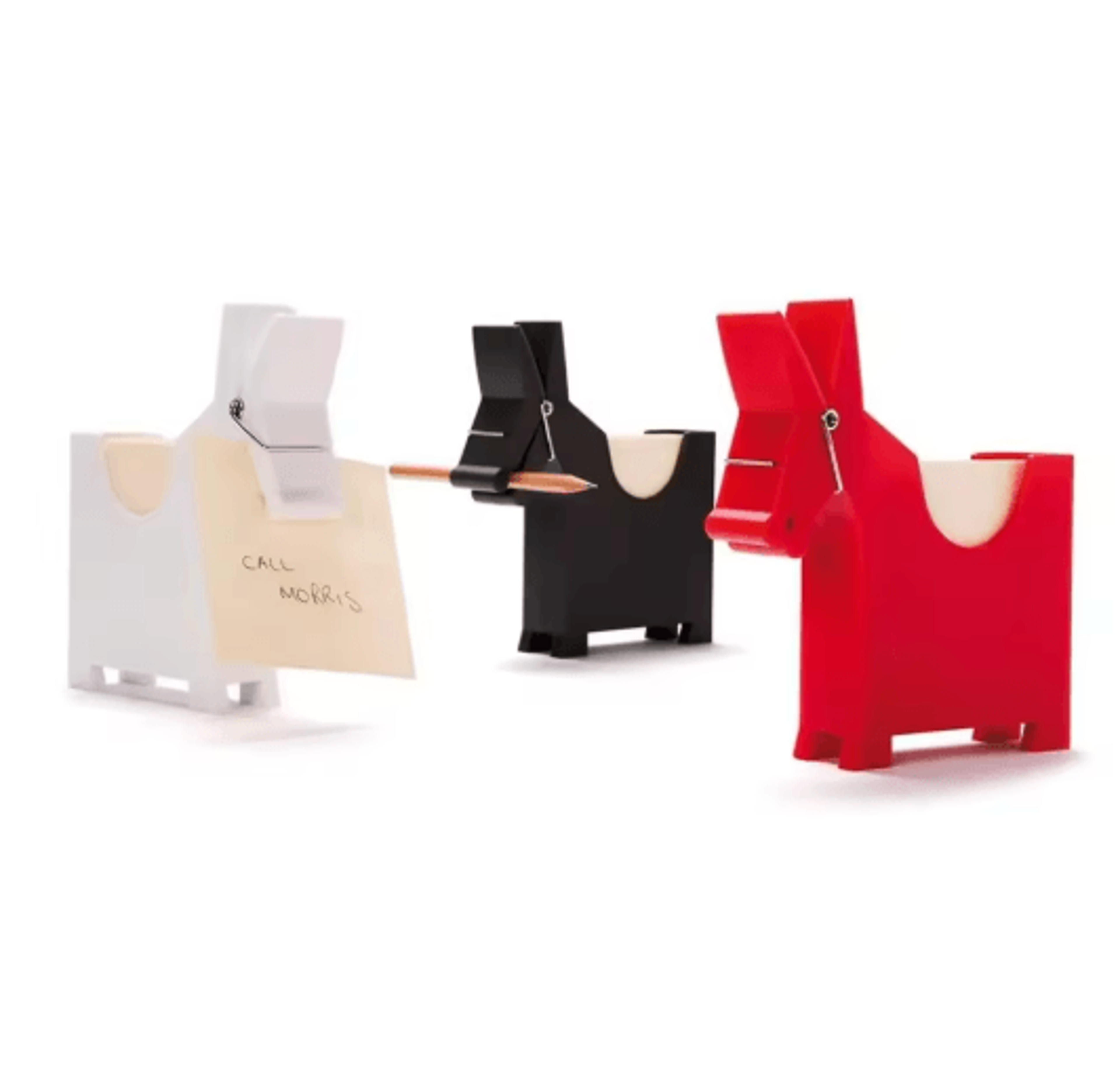 cute mule desktop memo holder and business card clip organizer