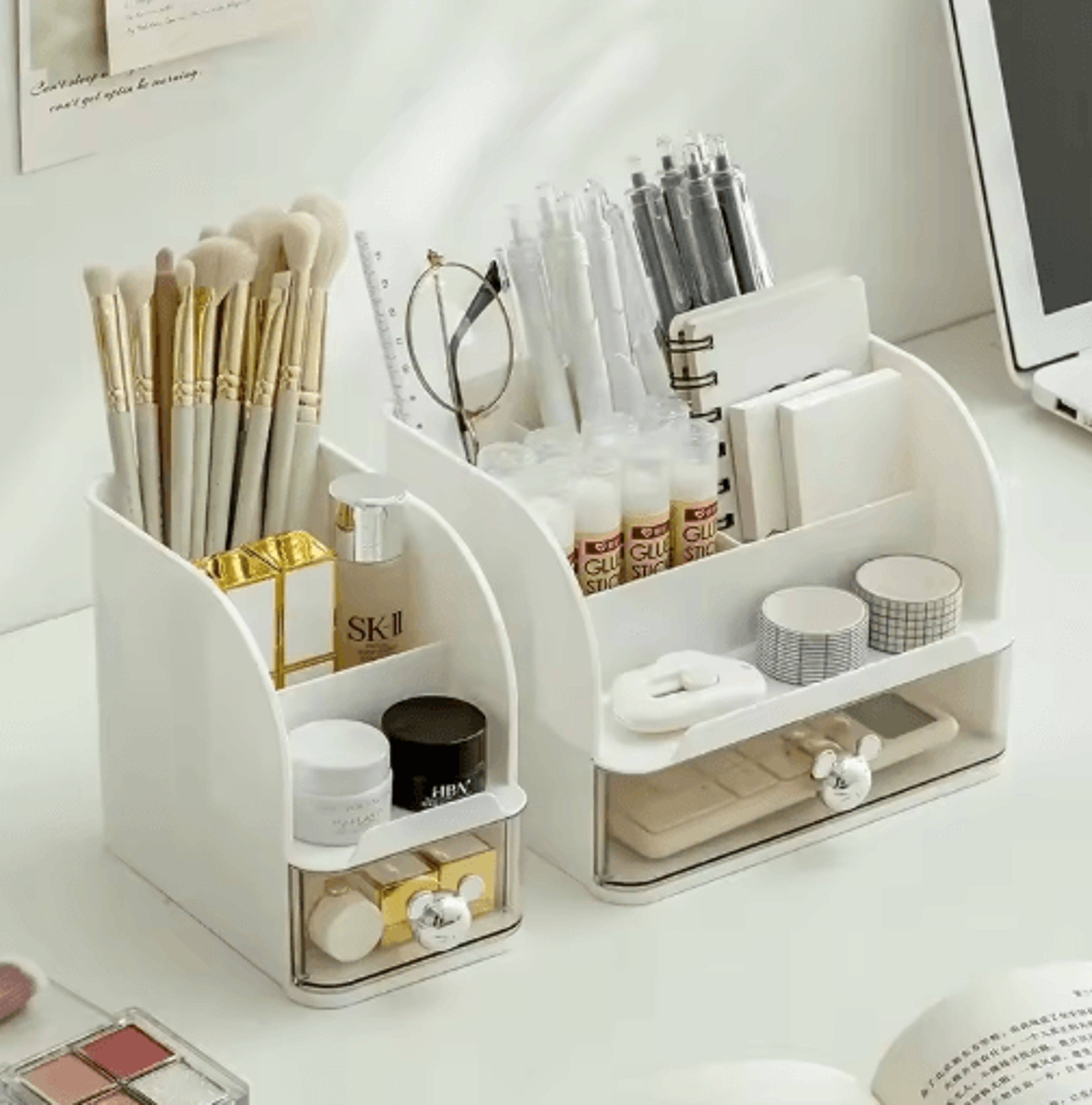 multi purpose desk organizer for office supplies makeup brushes and remotes