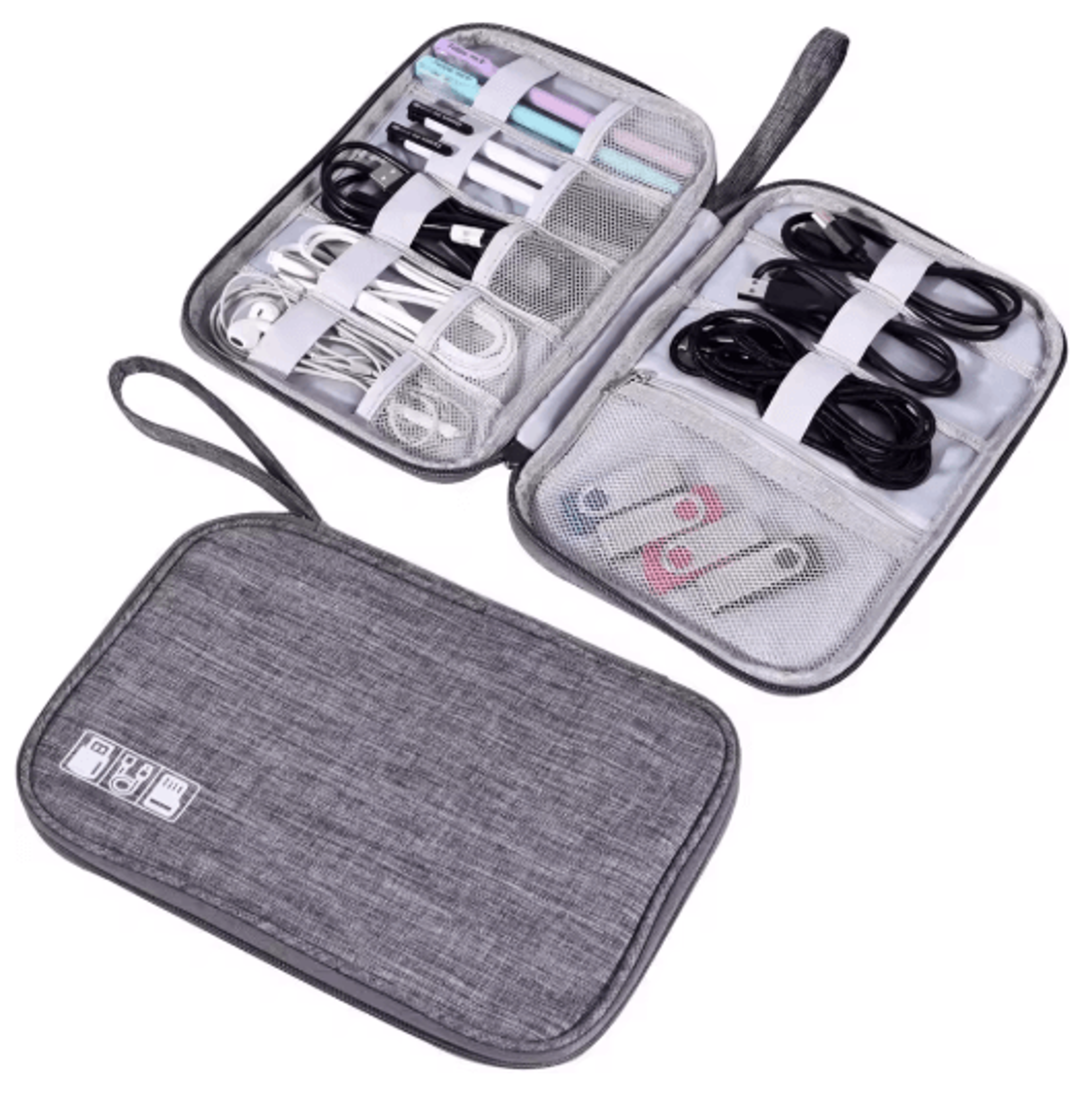 electronics organizer bag and waterproof cable storage pouch travel tech accessories organizer case