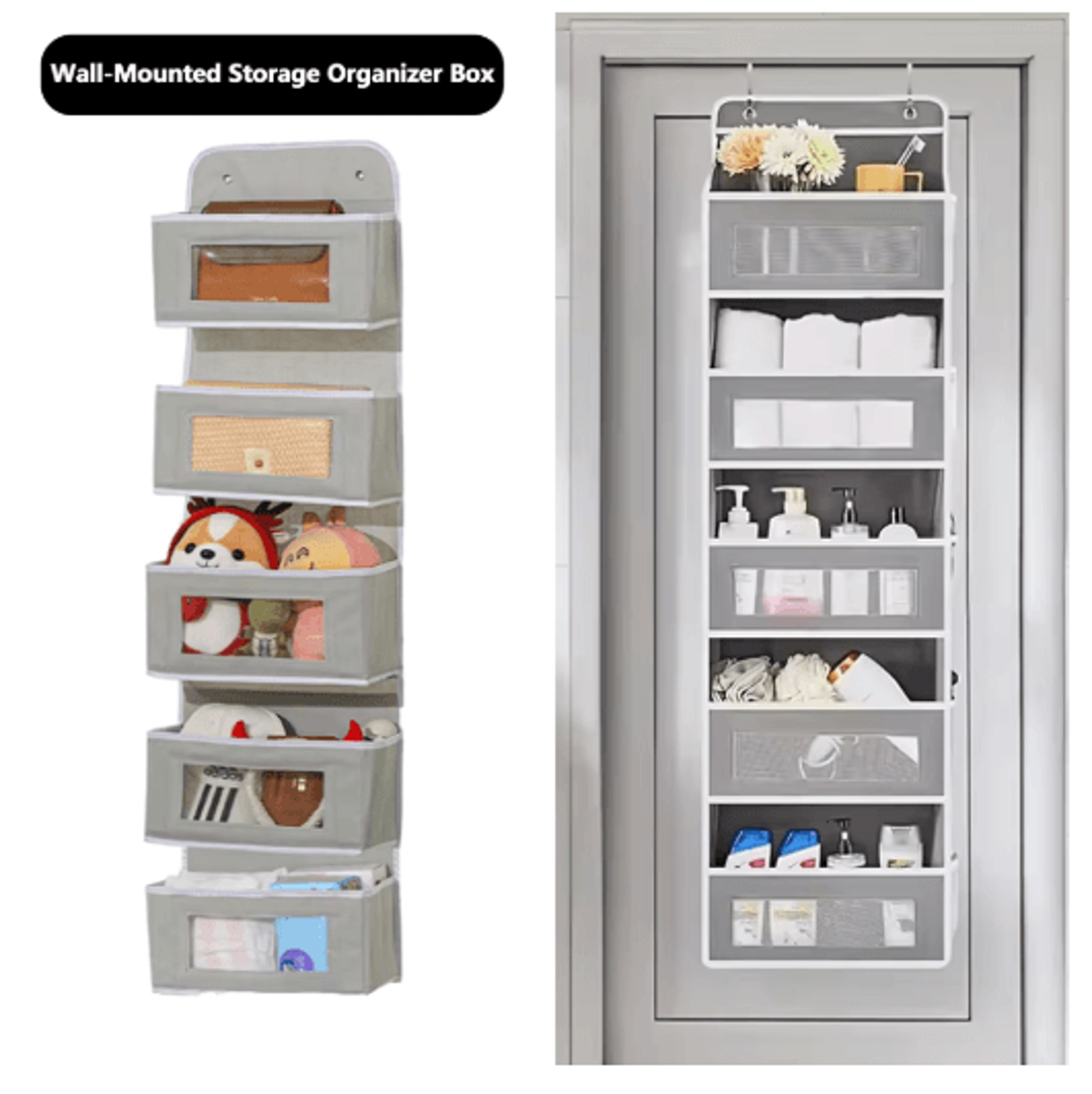 extra large over the door hanging organizer multi layer closet & dorm storage system