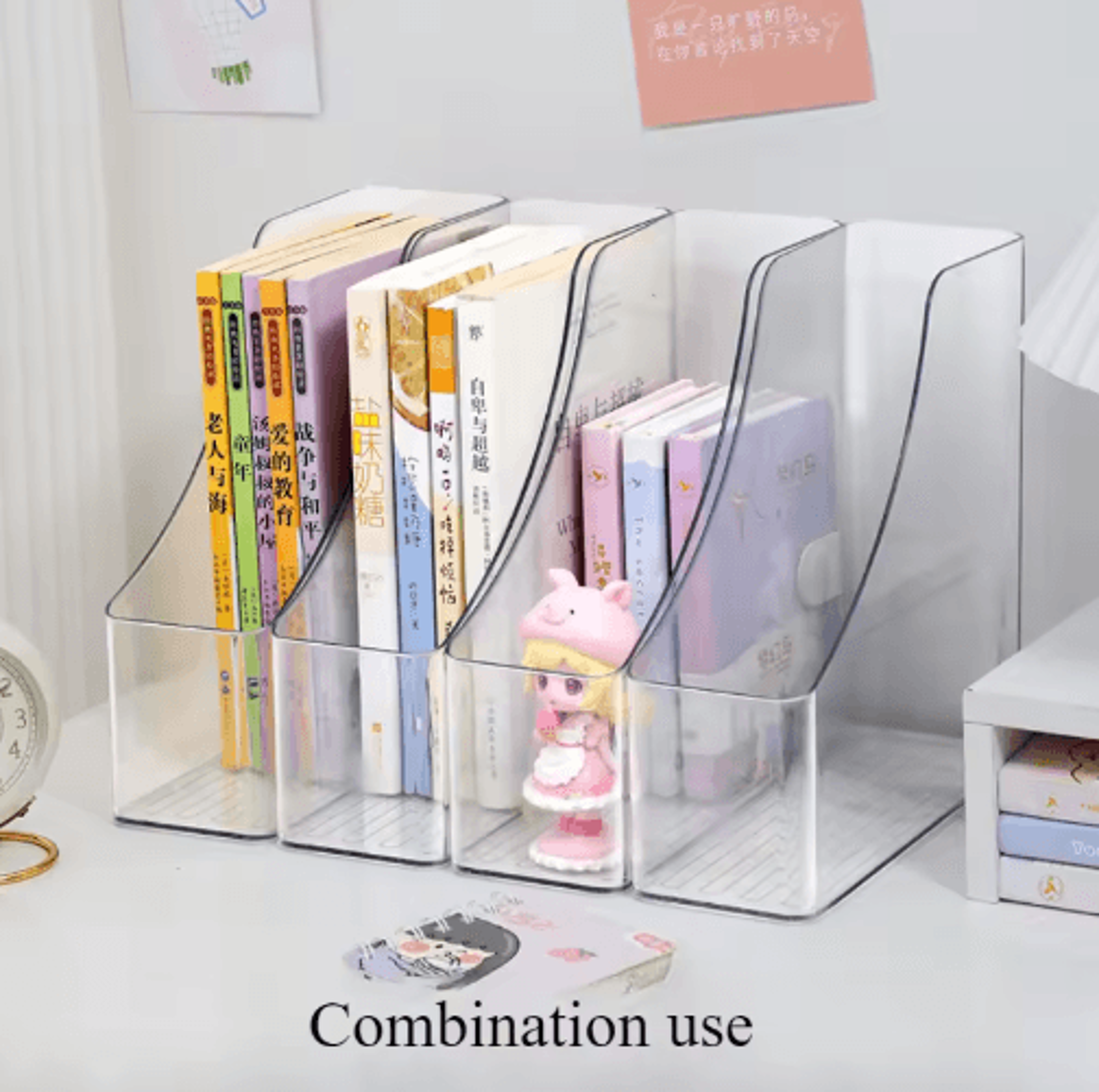 clearview a4 acrylic vertical file organizer for desk & office
