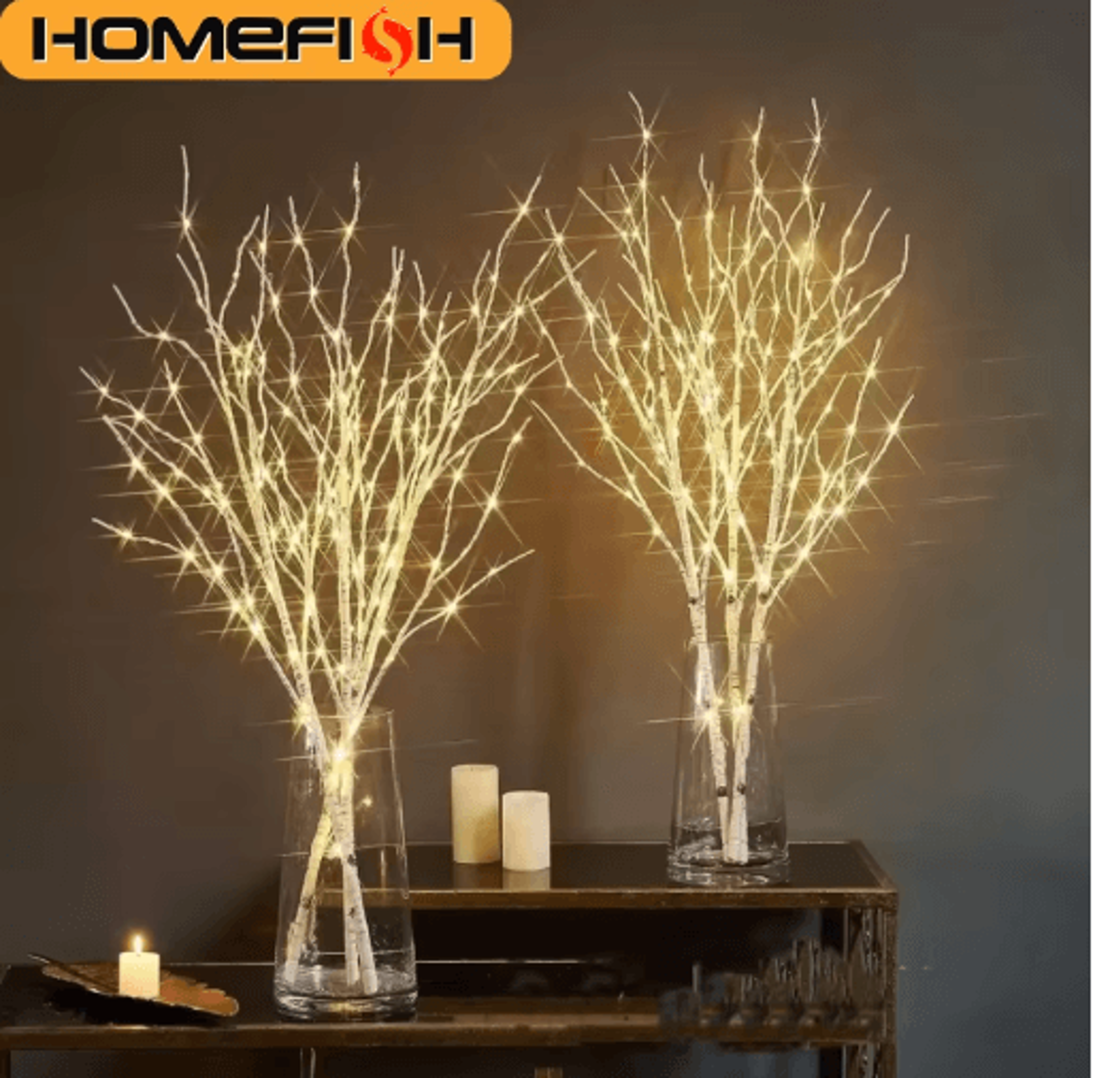 white birch branch led twig lights battery operated decorative tree lights