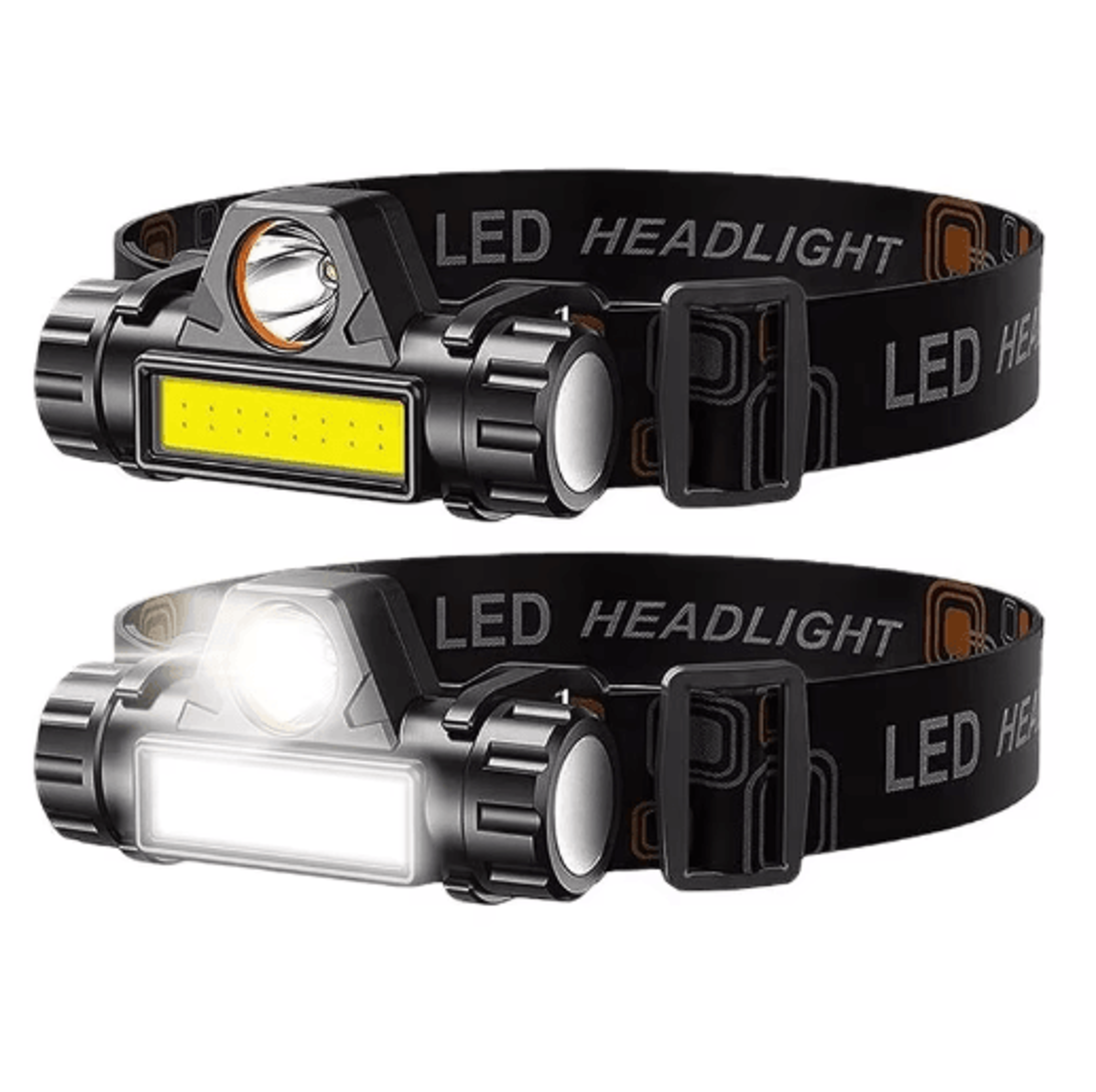 rechargeable cob led headlamp magnetic waterproof usb head torch