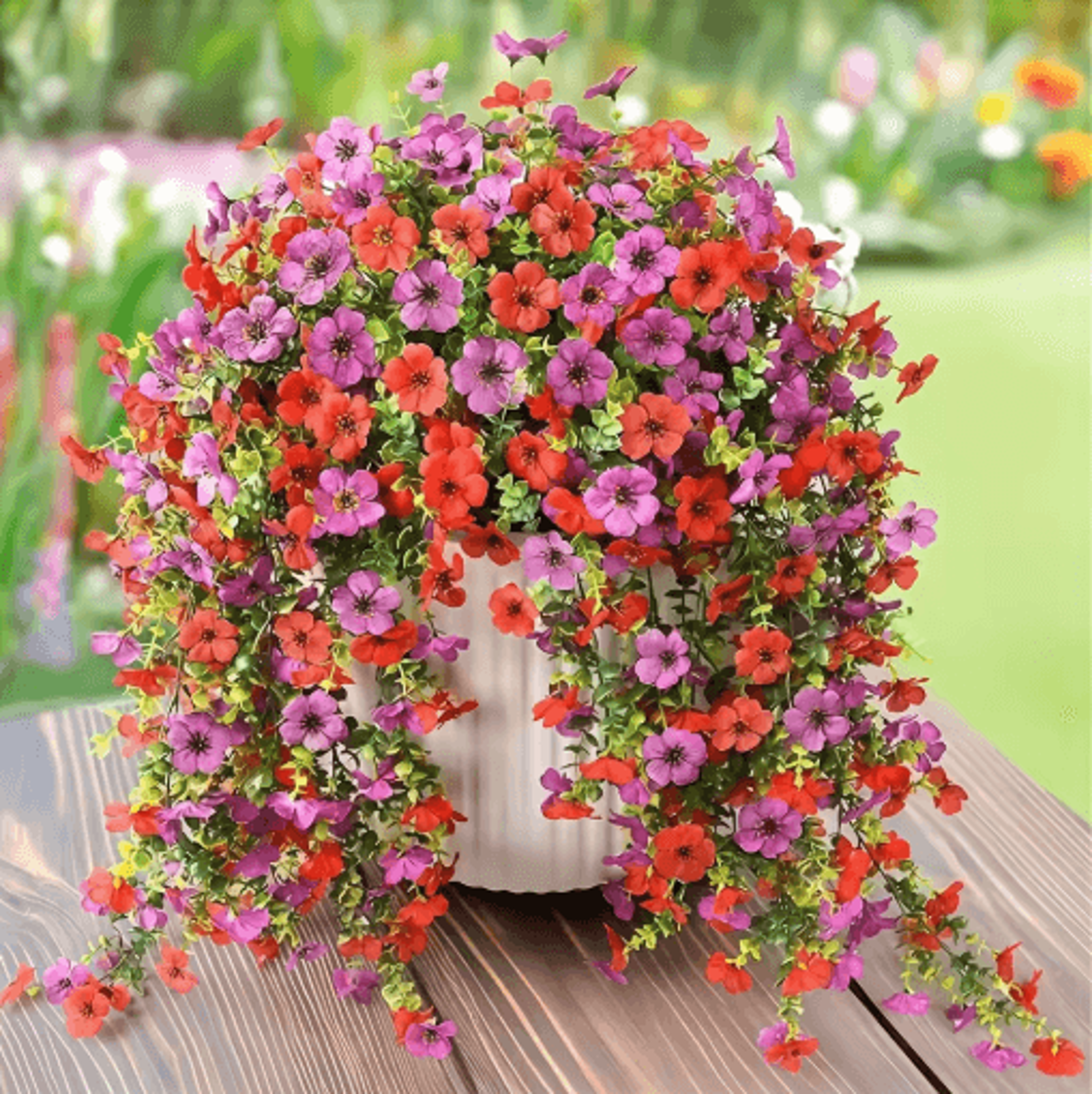 ever vine artificial eucalyptus and morning glory vines hanging greenery decor for home and garden