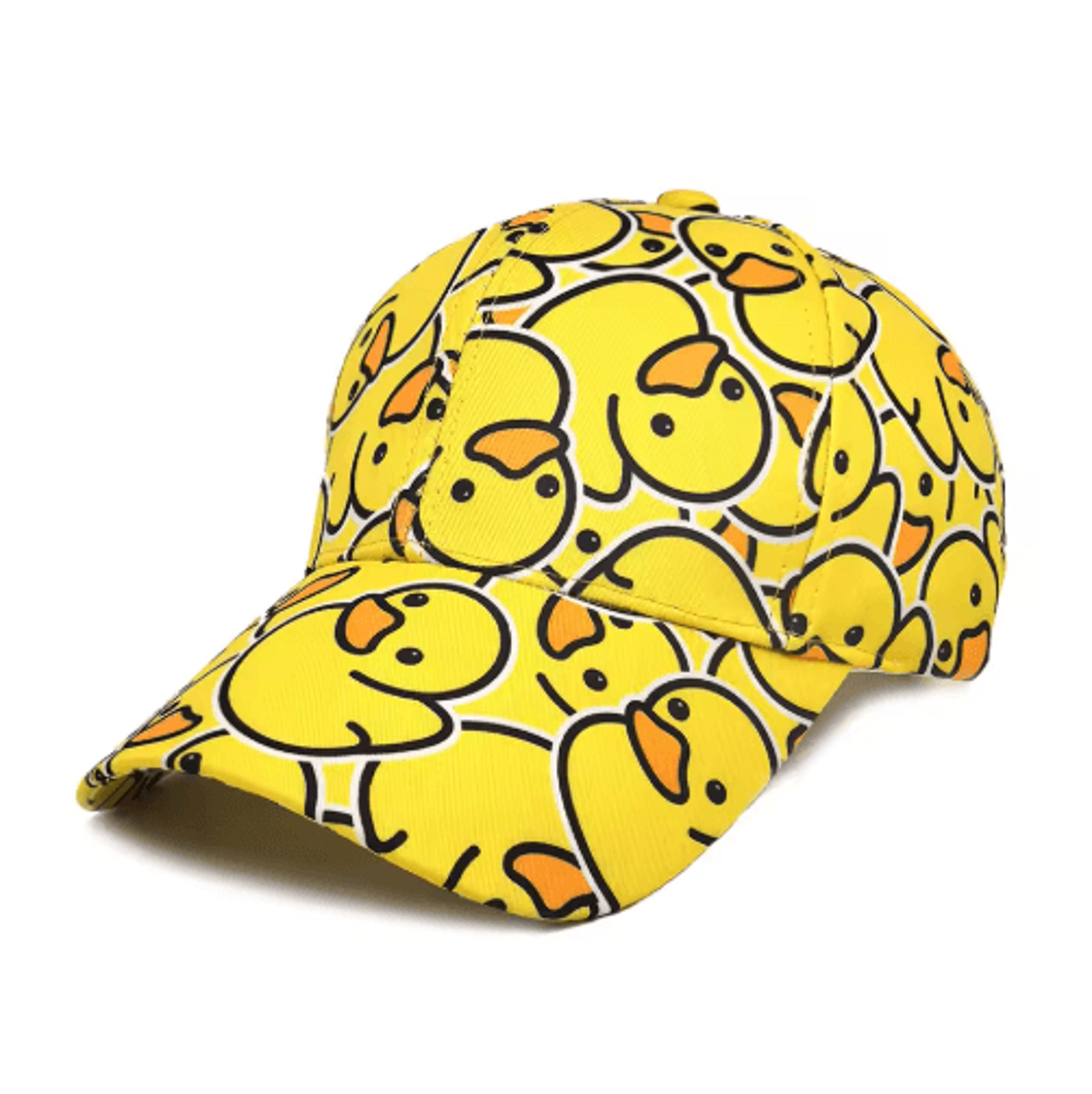 cartoon duck print baseball cap lightweight unisex summer sun hat