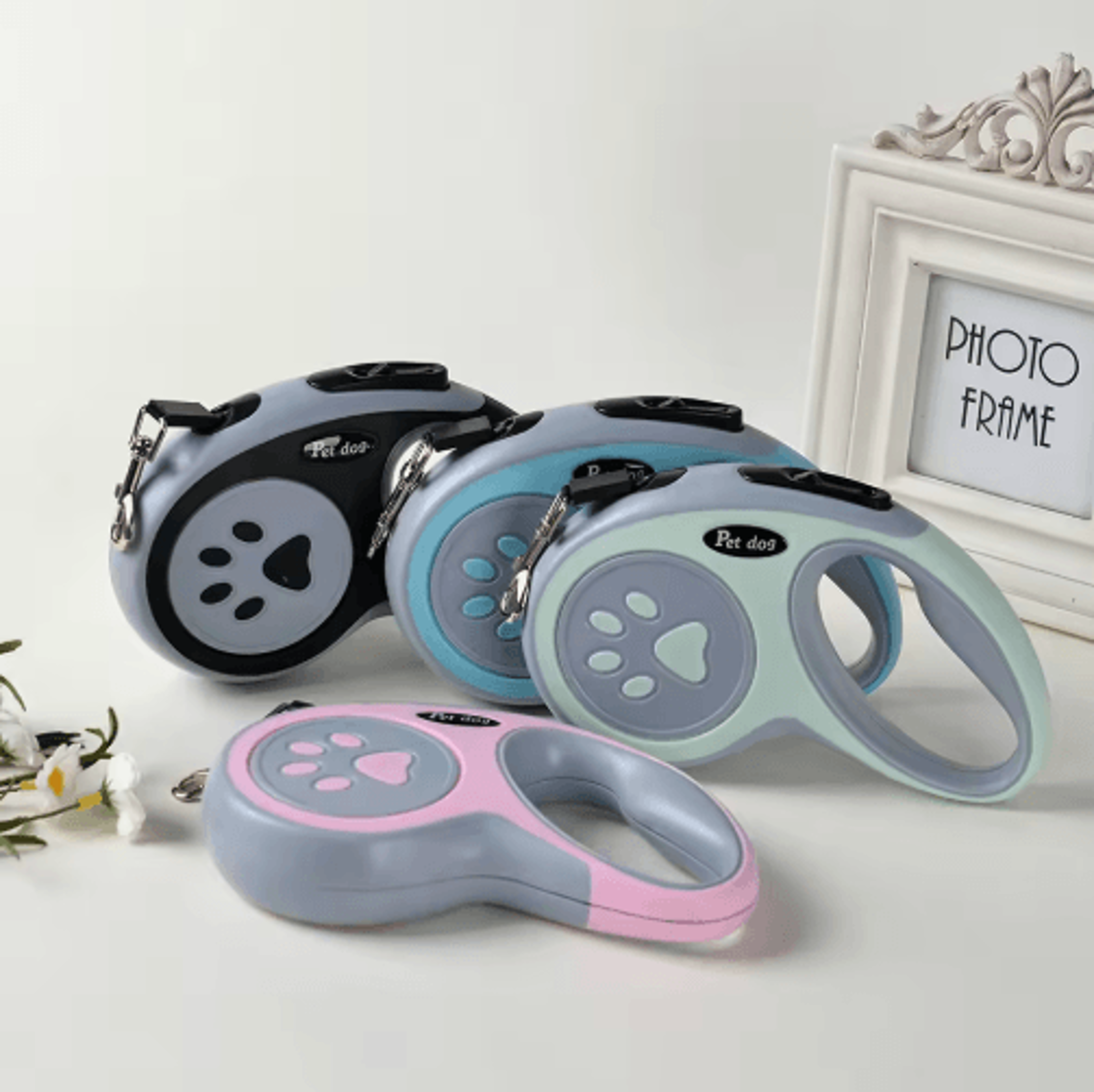 strong retractable dog leash with adjustable lock (3m/5m)