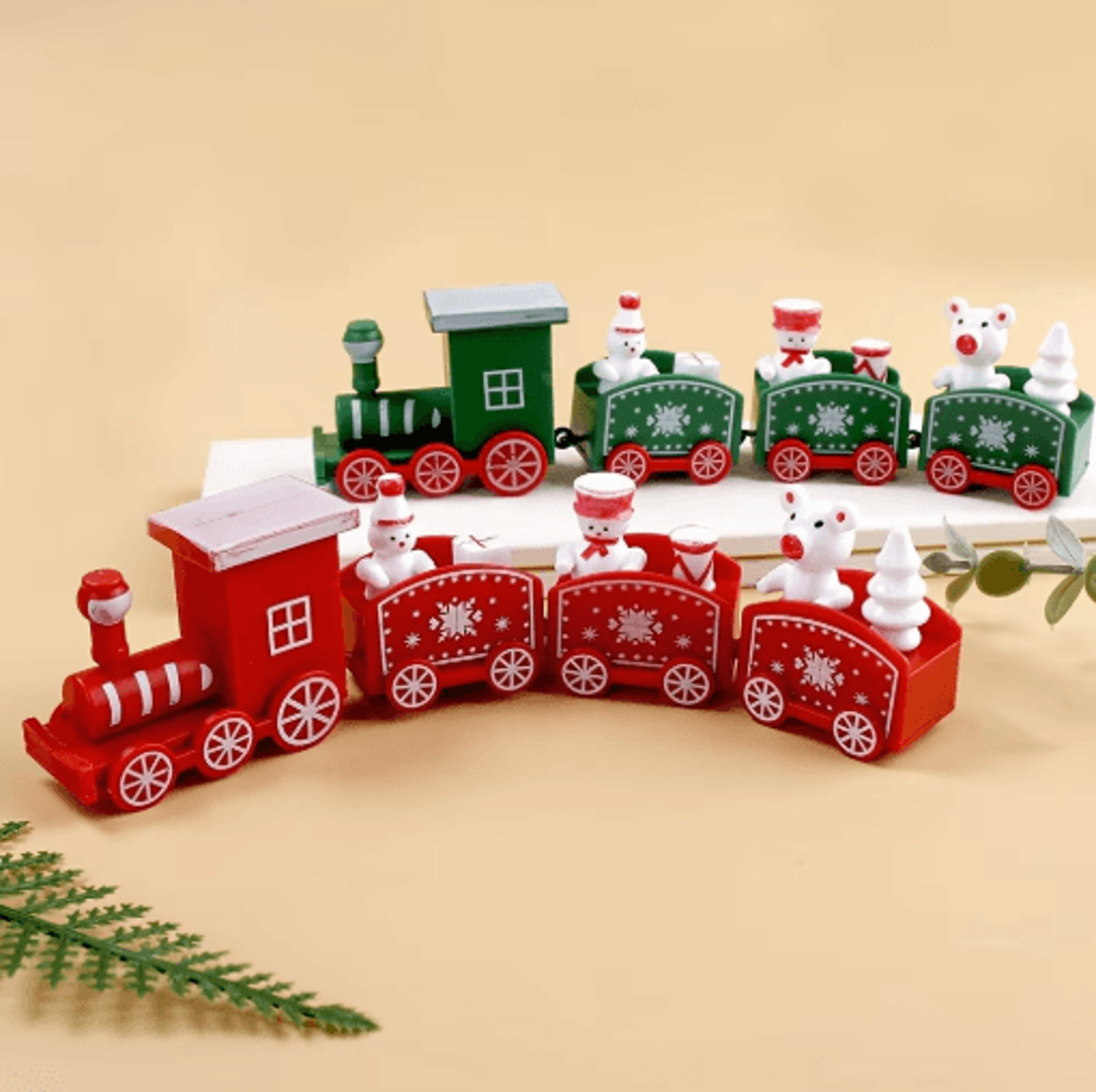 festive christmas train ornament merry christmas tree decoration for kids