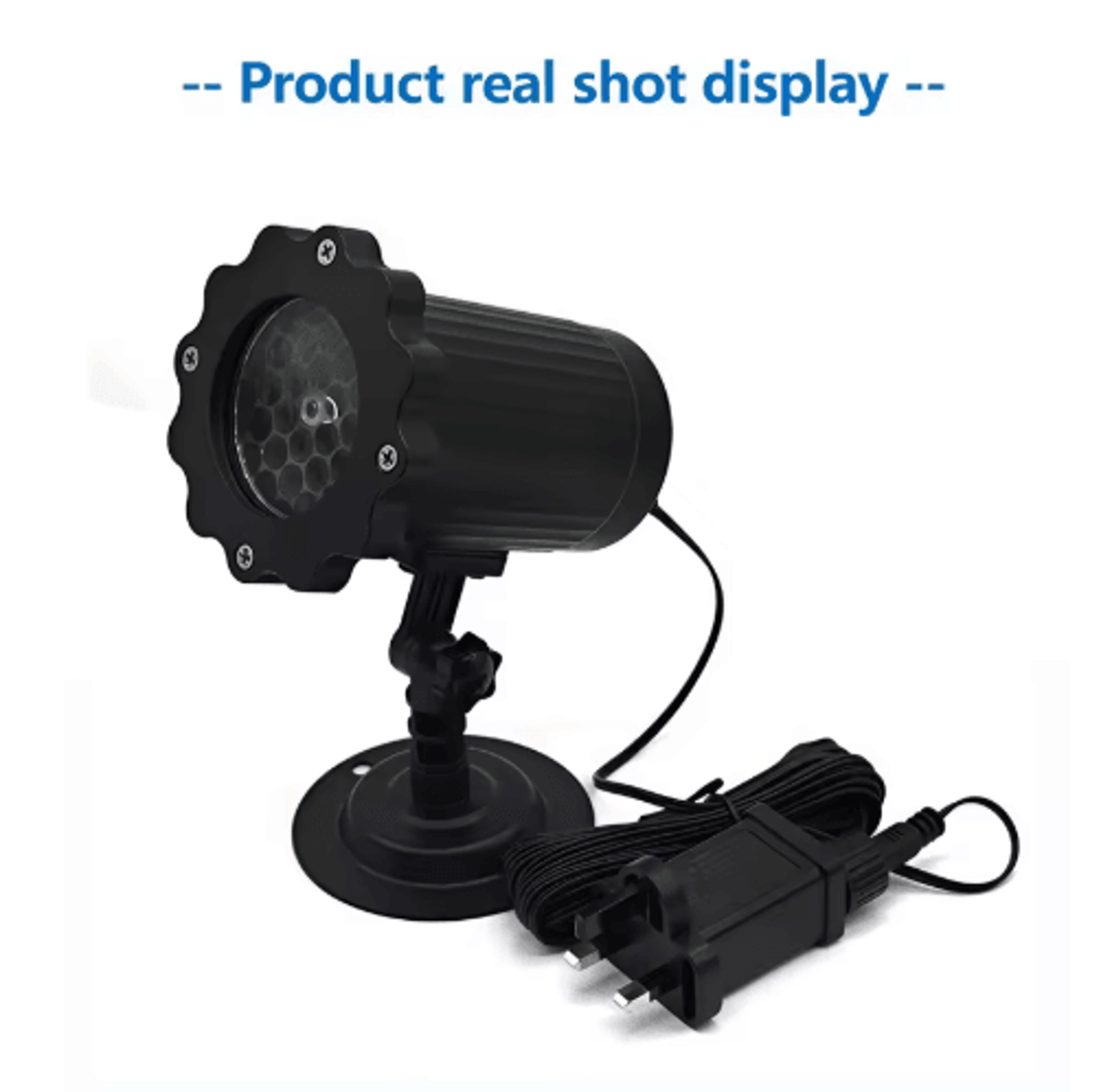 outdoor snowflake led projector light with remote – christmas holiday projection decor