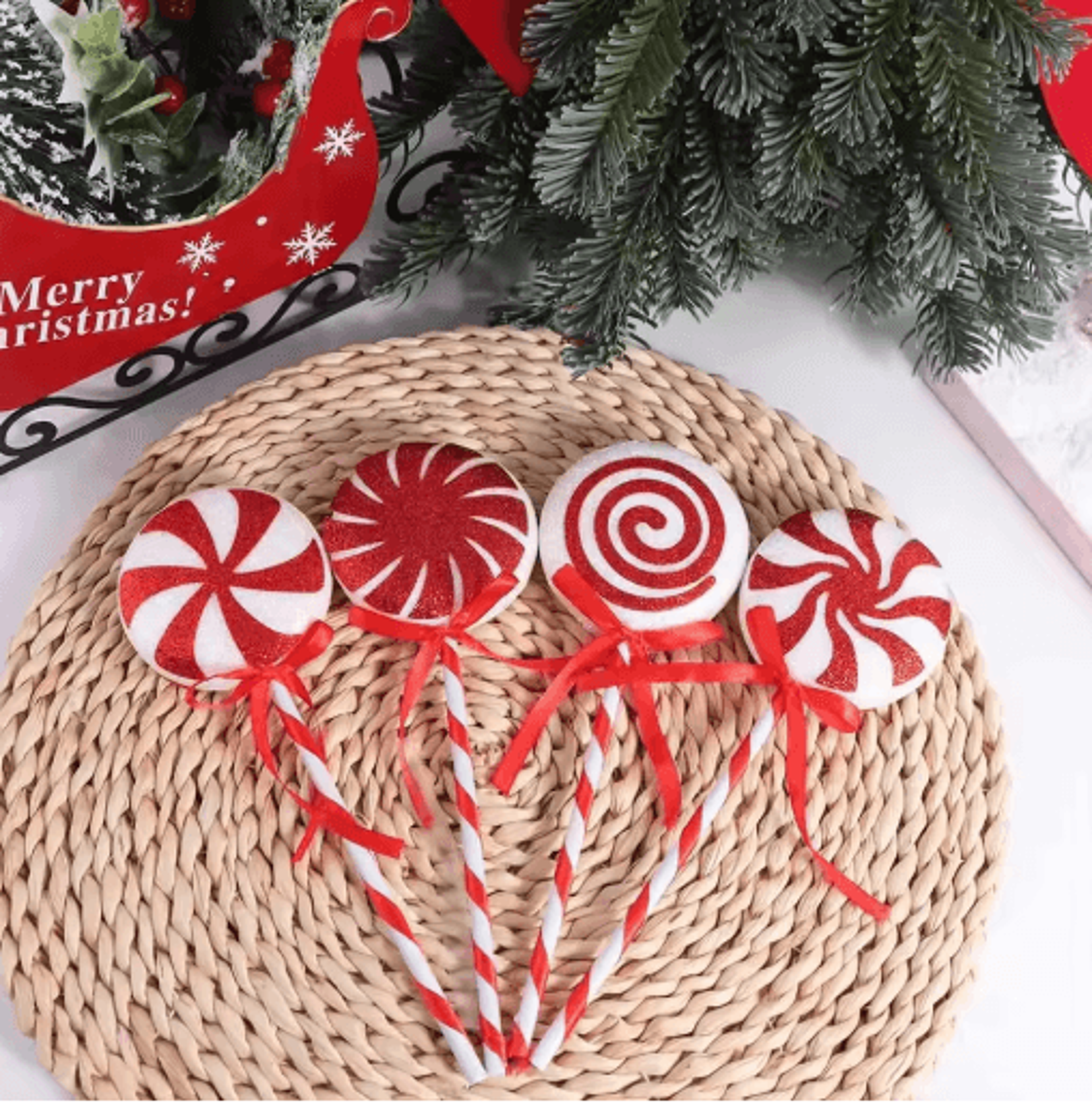 large christmas lollipop ornament candy hanging decoration for holiday displays