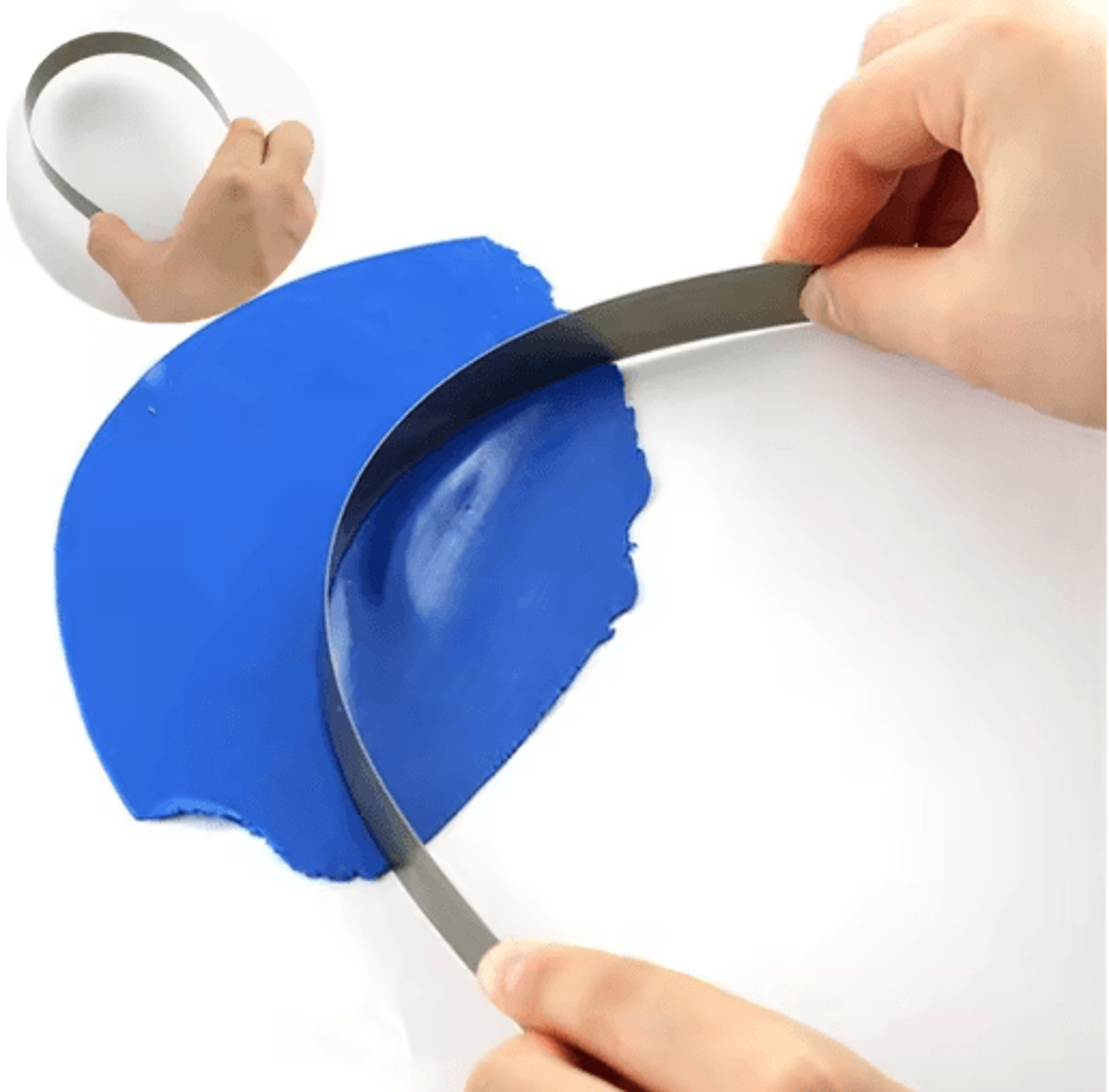 flexible stainless steel clay cutter blade for precision pottery & polymer crafting