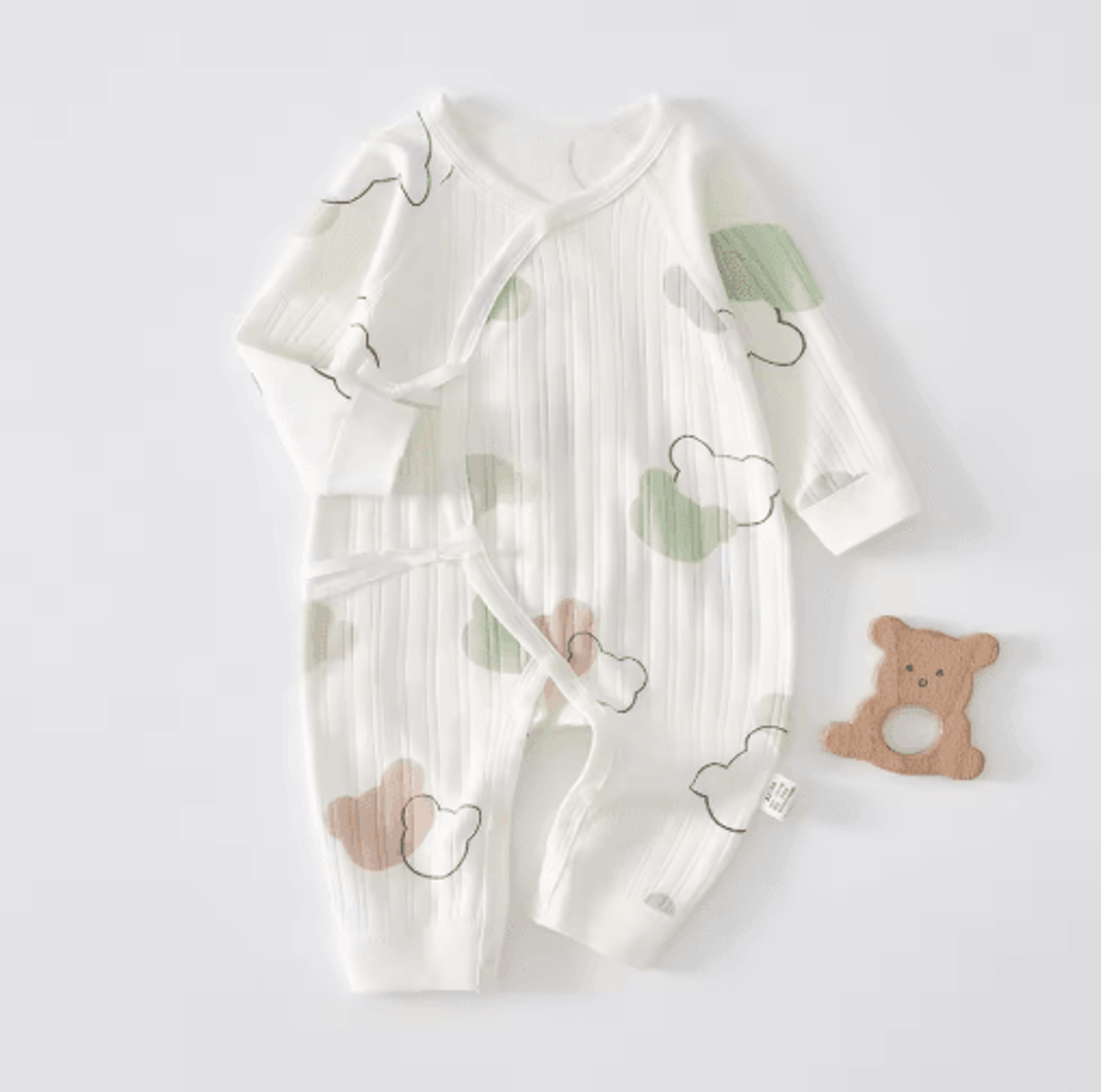 all-season comfort newborn long sleeve onesie – soft cotton baby romper