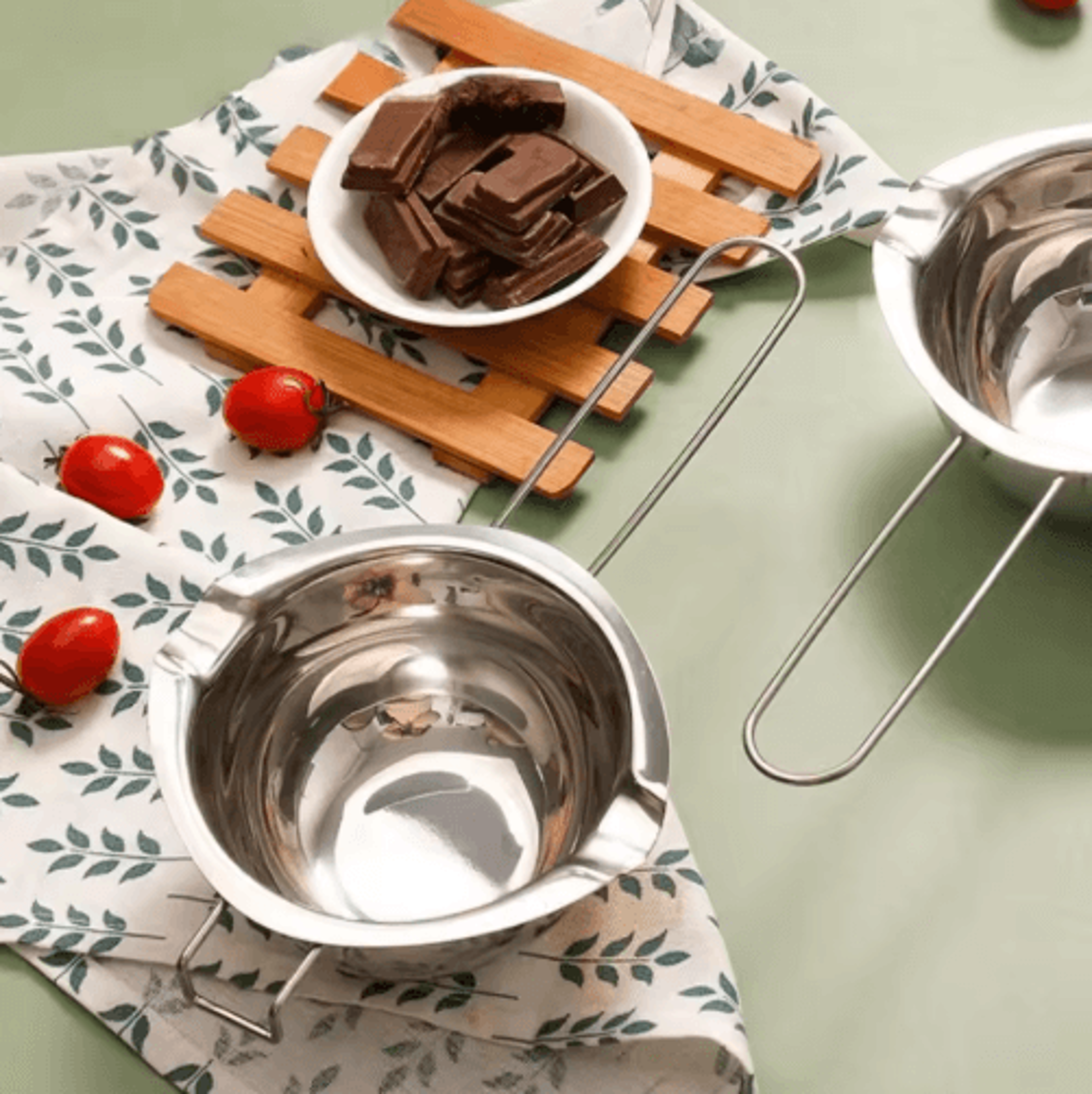 stainless steel chocolate melting bowl – multi-use double boiler melting pot