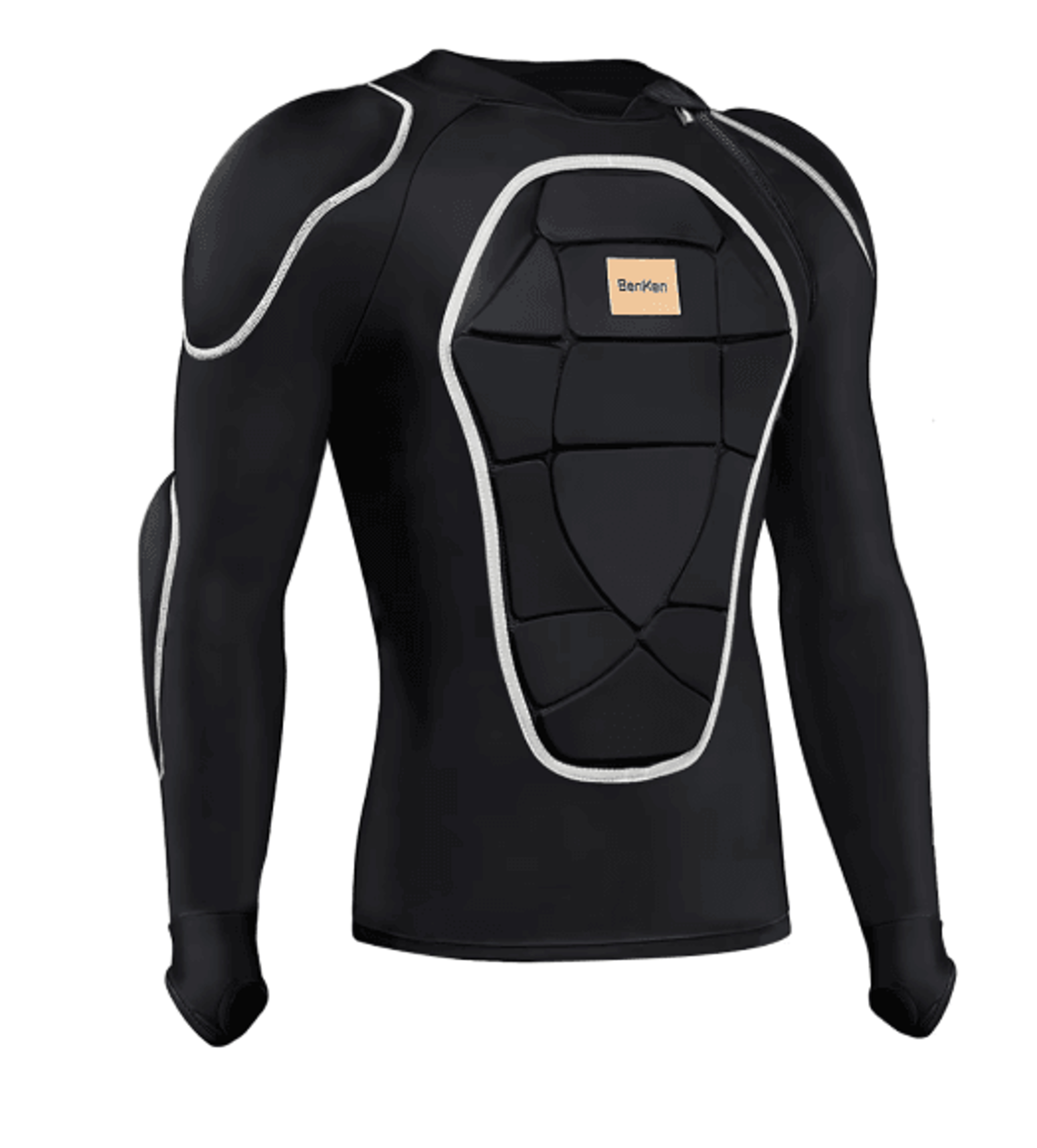 winter protective ski jacket with built in armor for snowboarding & motorcycle riding