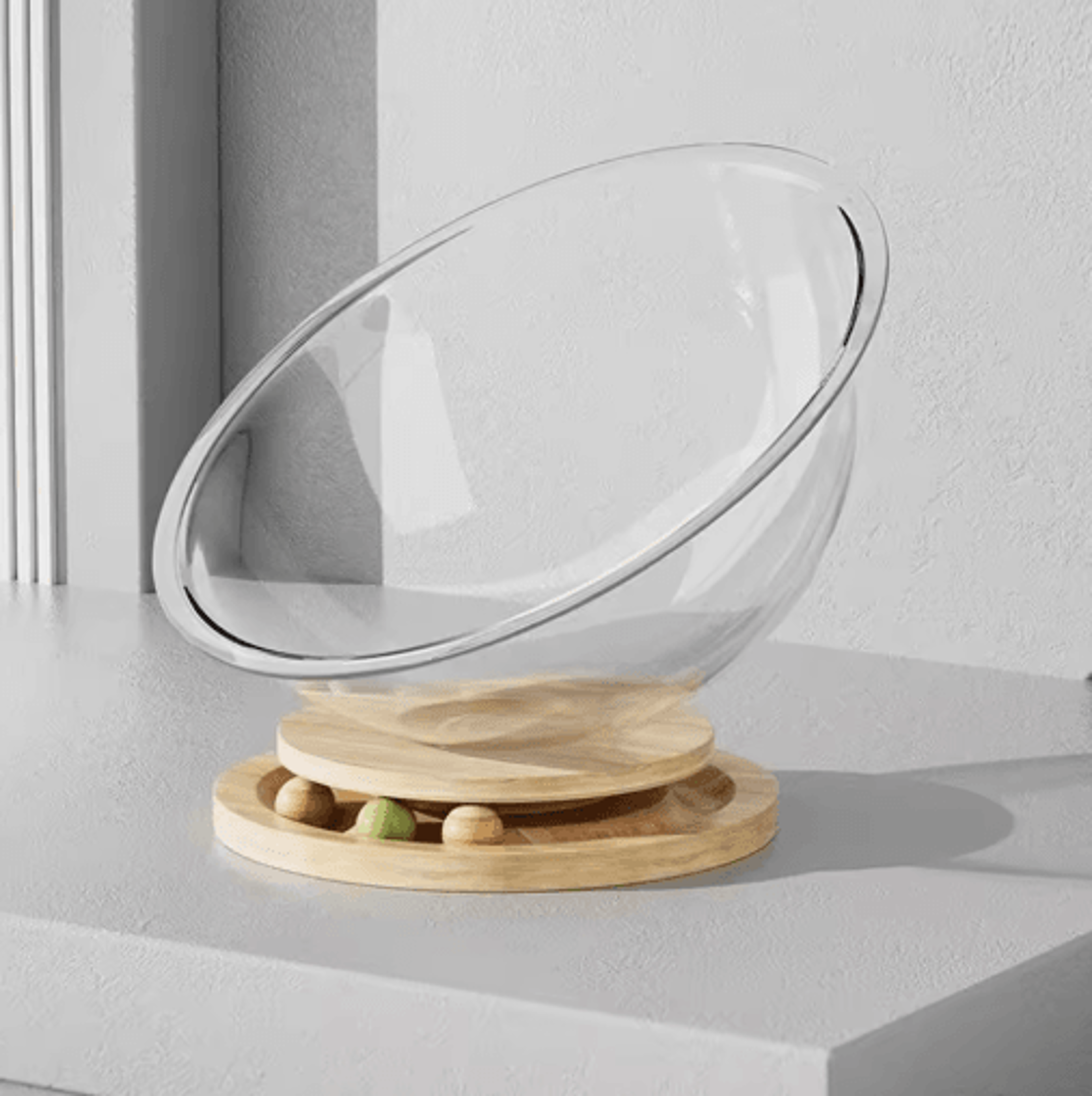 clear capsule cat bed hammock – removable all-season cozy nest