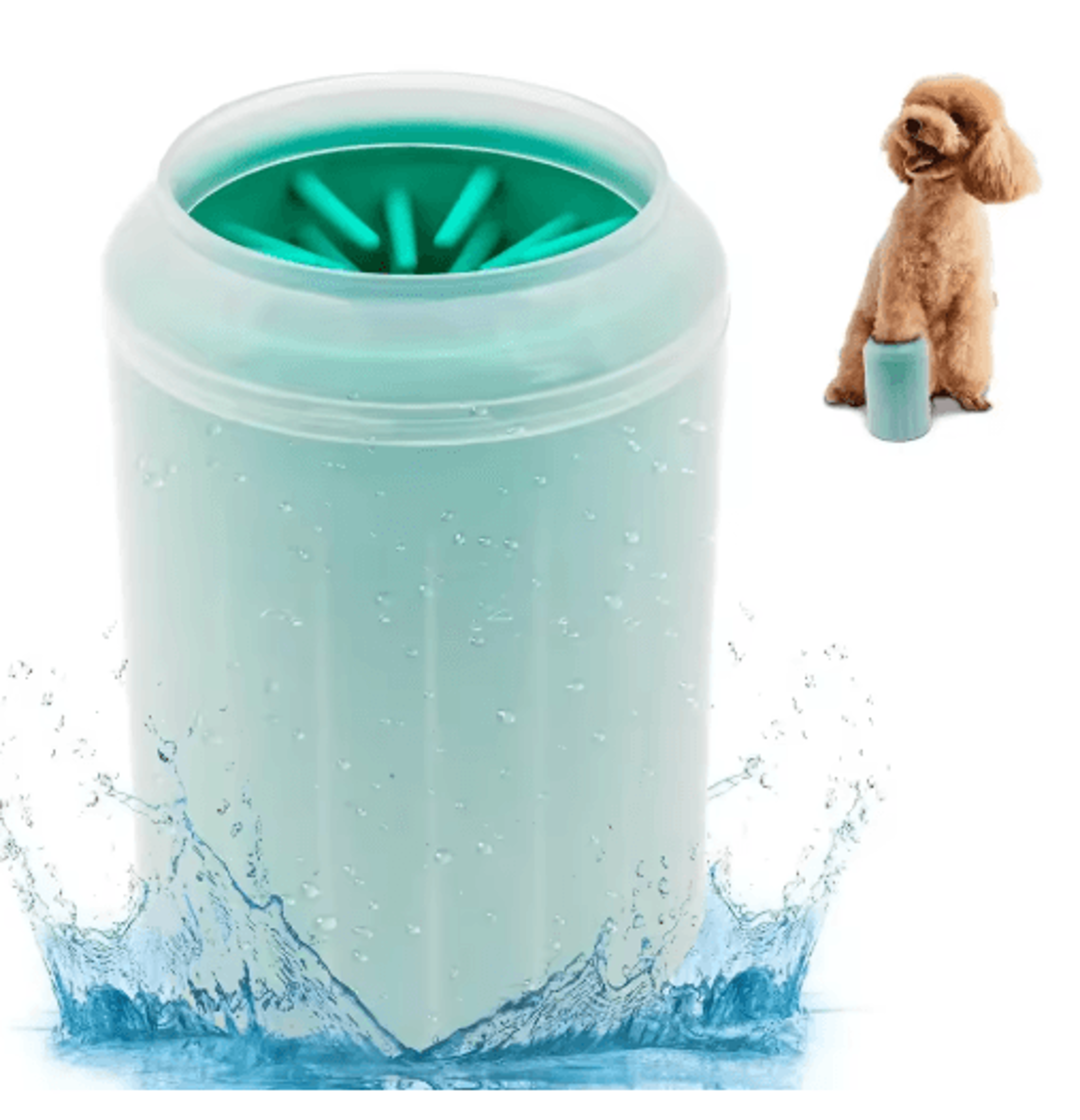 portable silicone pet paw cleaner – gentle dog & cat foot wash cup