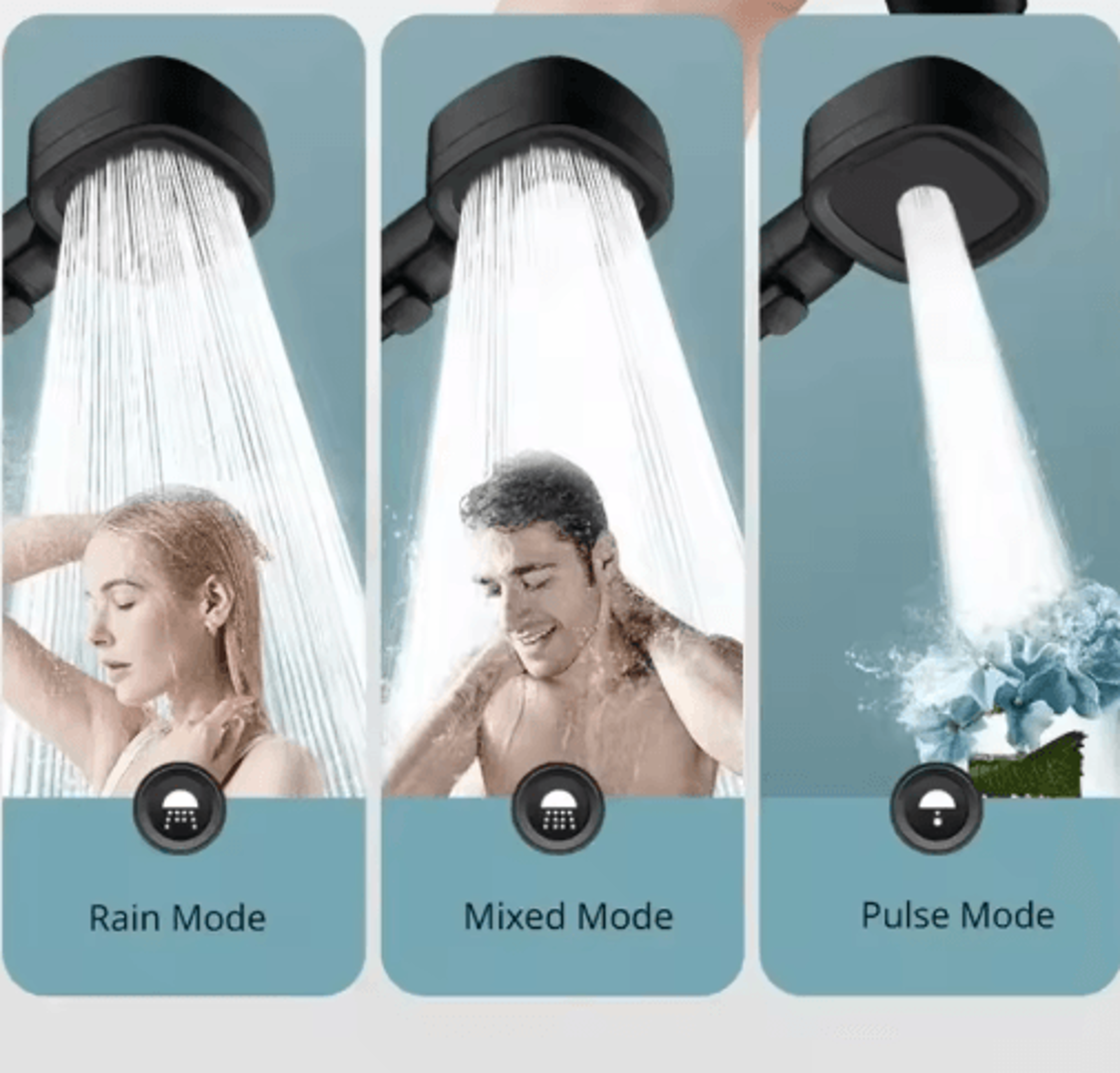 high pressure rain shower head – boosted water flow bathroom upgrade