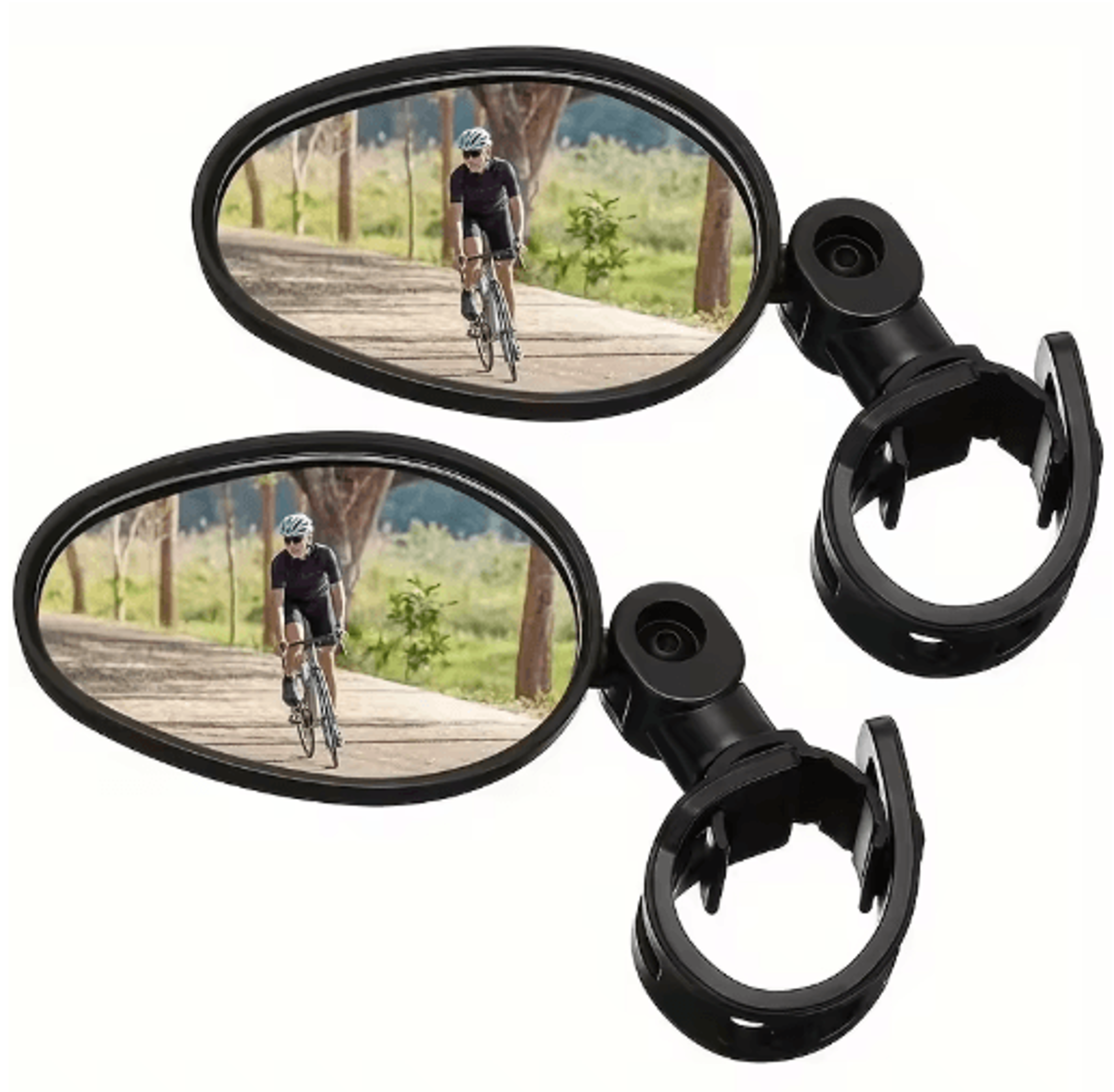 360° rotatable bike rearview mirror for safer cycling visibility