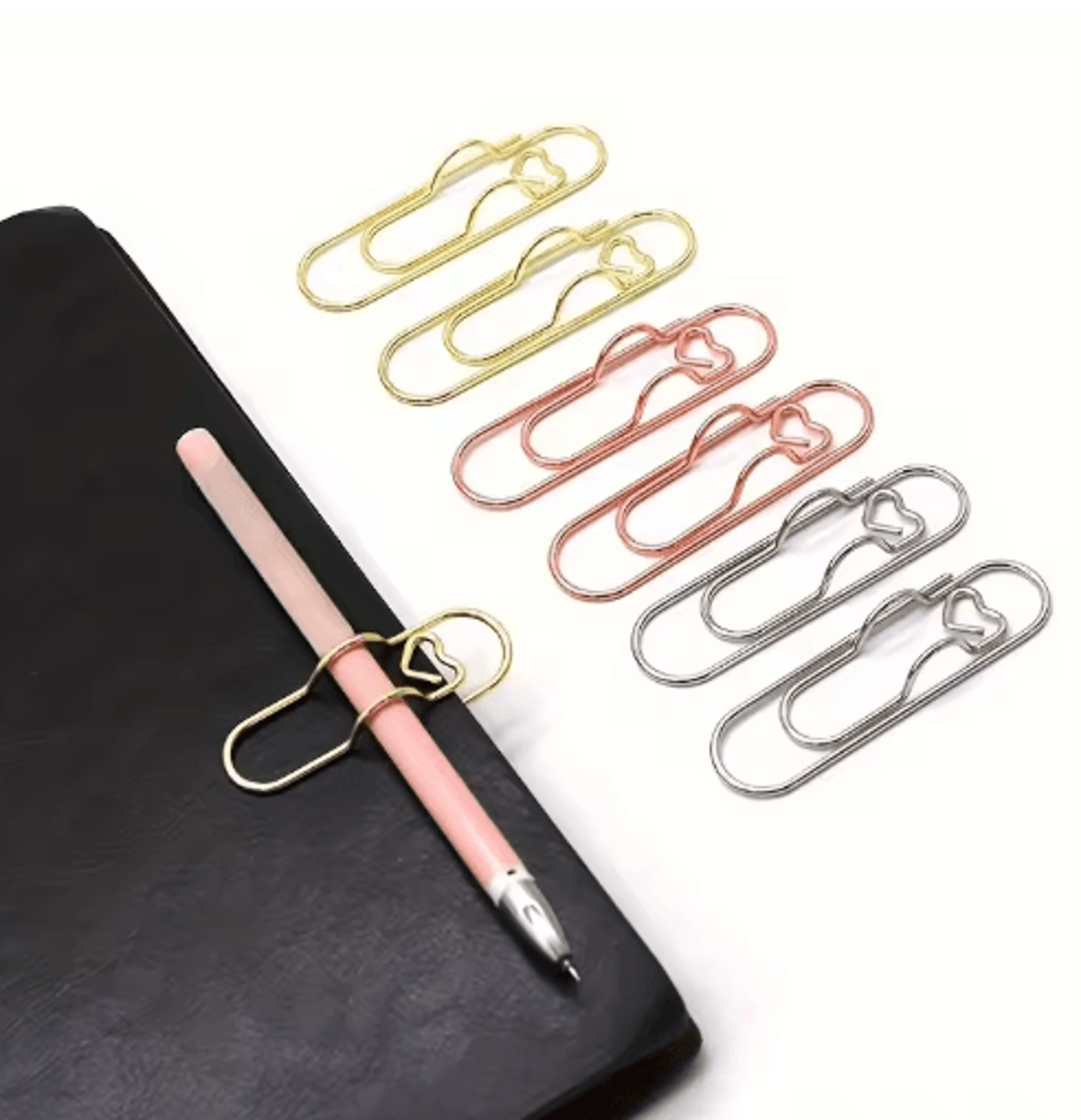 multi-function notebook pen holder clip for easy access & organization