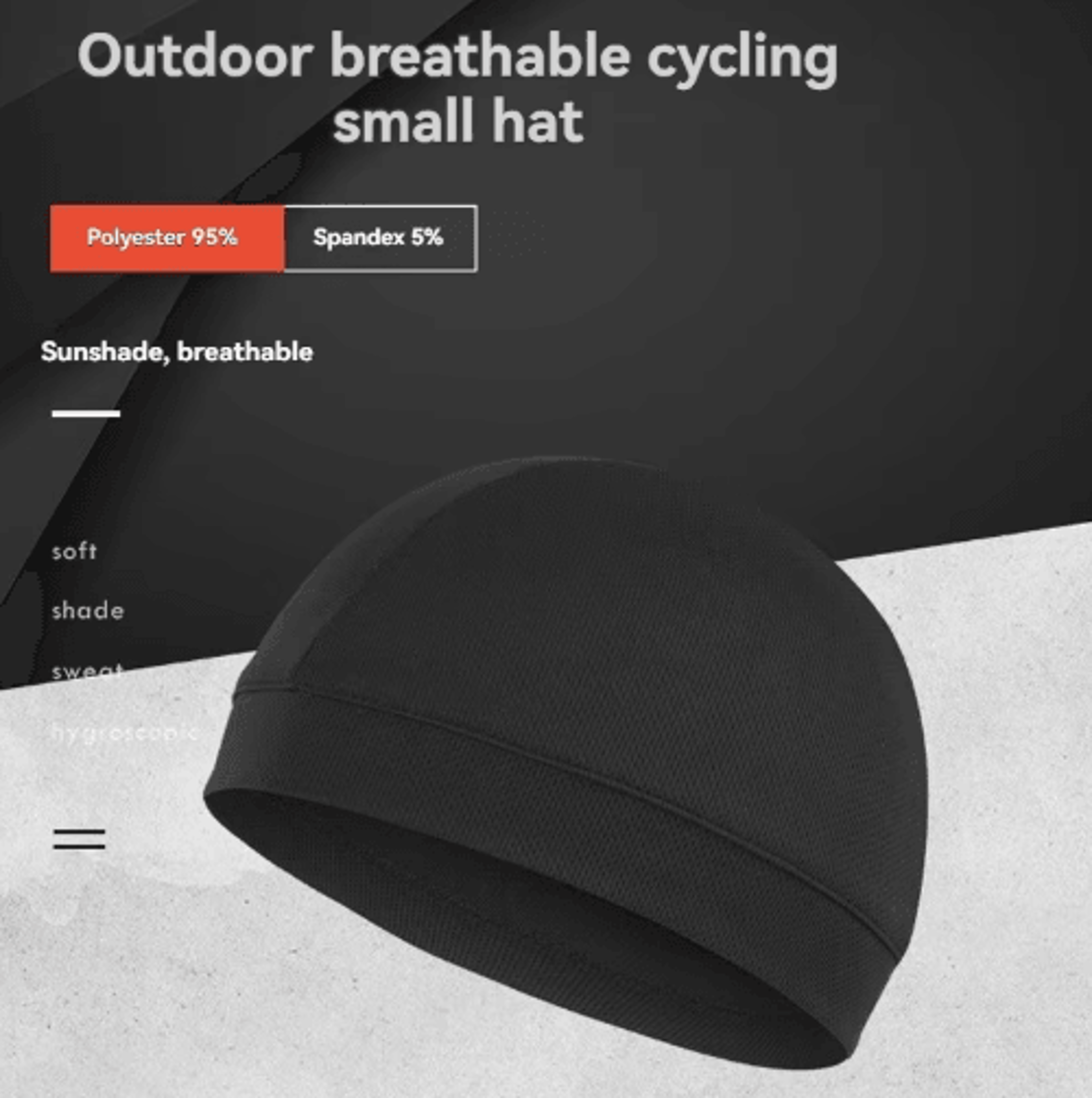 cooling mesh beanie skull cap for breathable sweat control & comfort