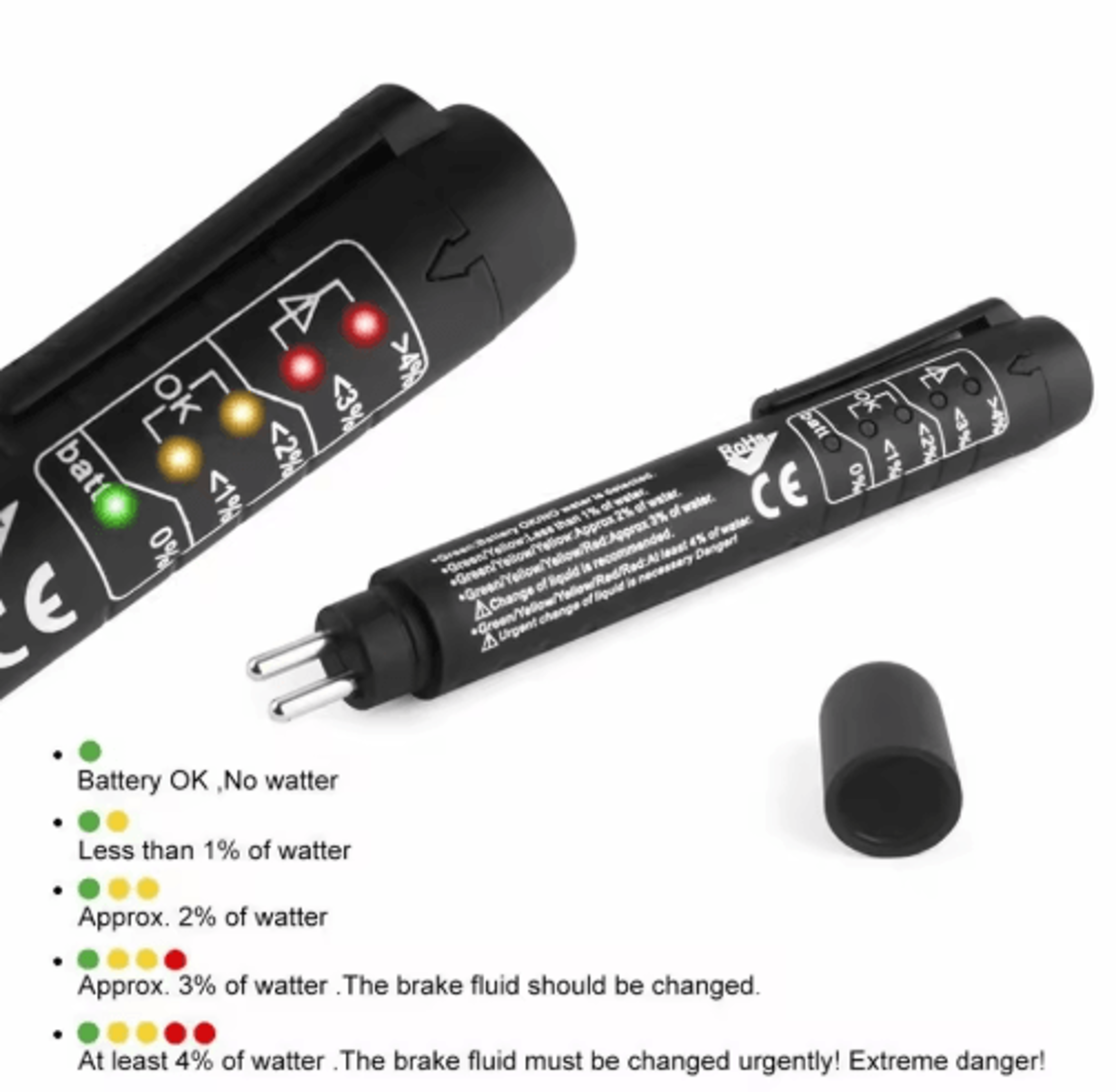 electronic brake fluid tester pen for accurate moisture & safety checks
