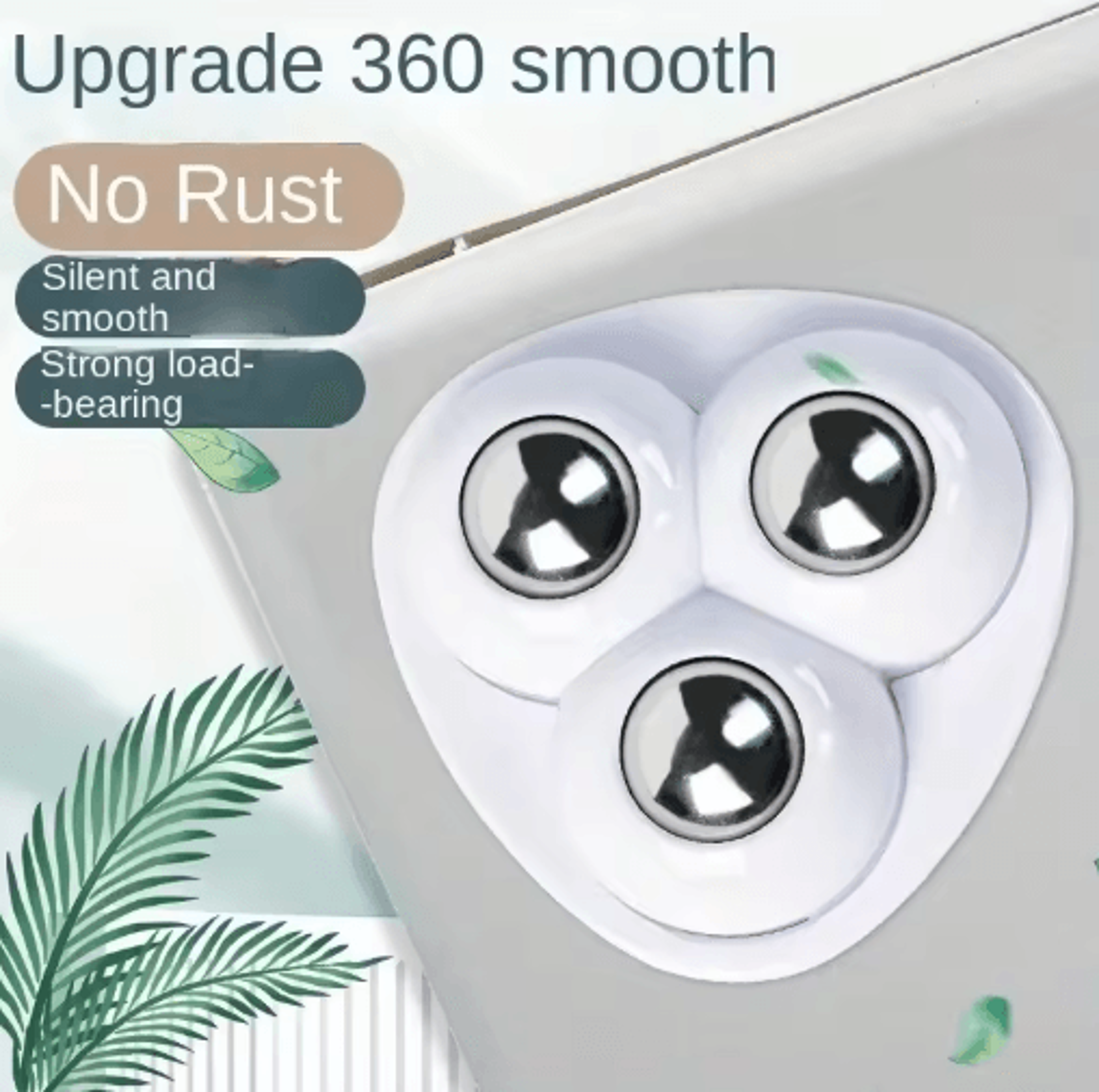 4pcs adhesive mini universal wheels for easy furniture movement