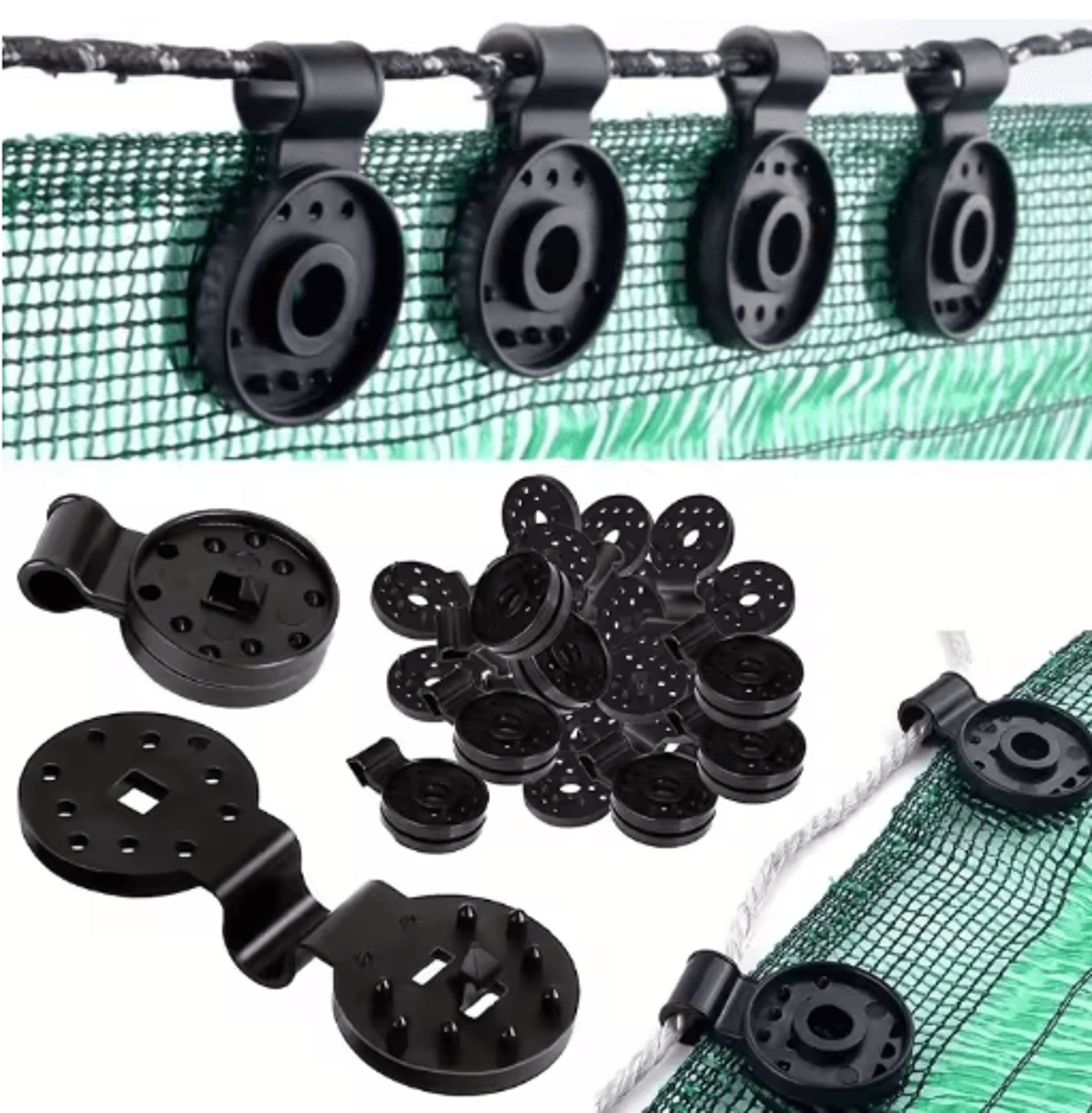 30pcs heavy duty sunshade net clips for garden tarp & tent fixing