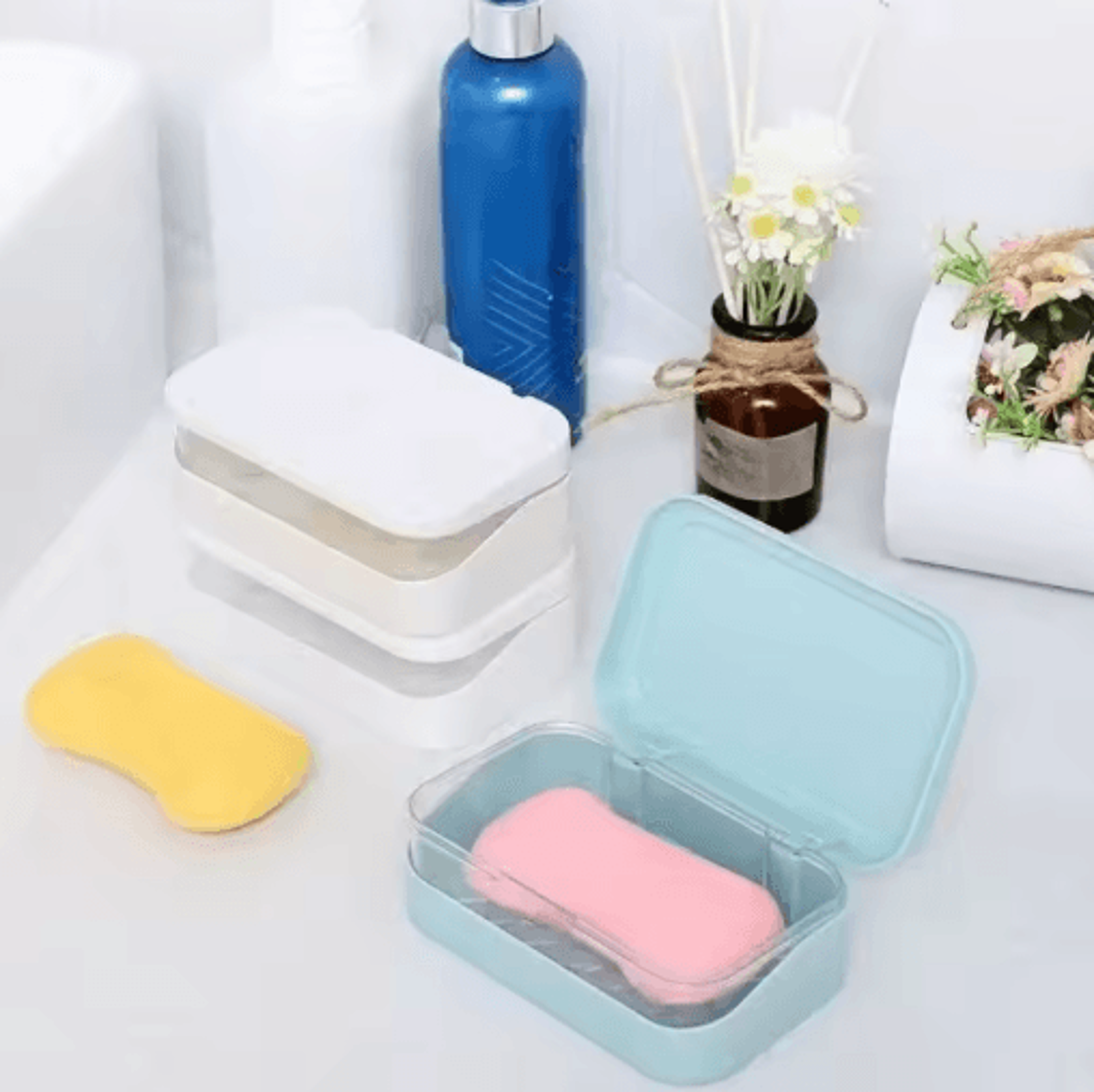 drainage soap holder wall mounted soap dish for clean & dry storage