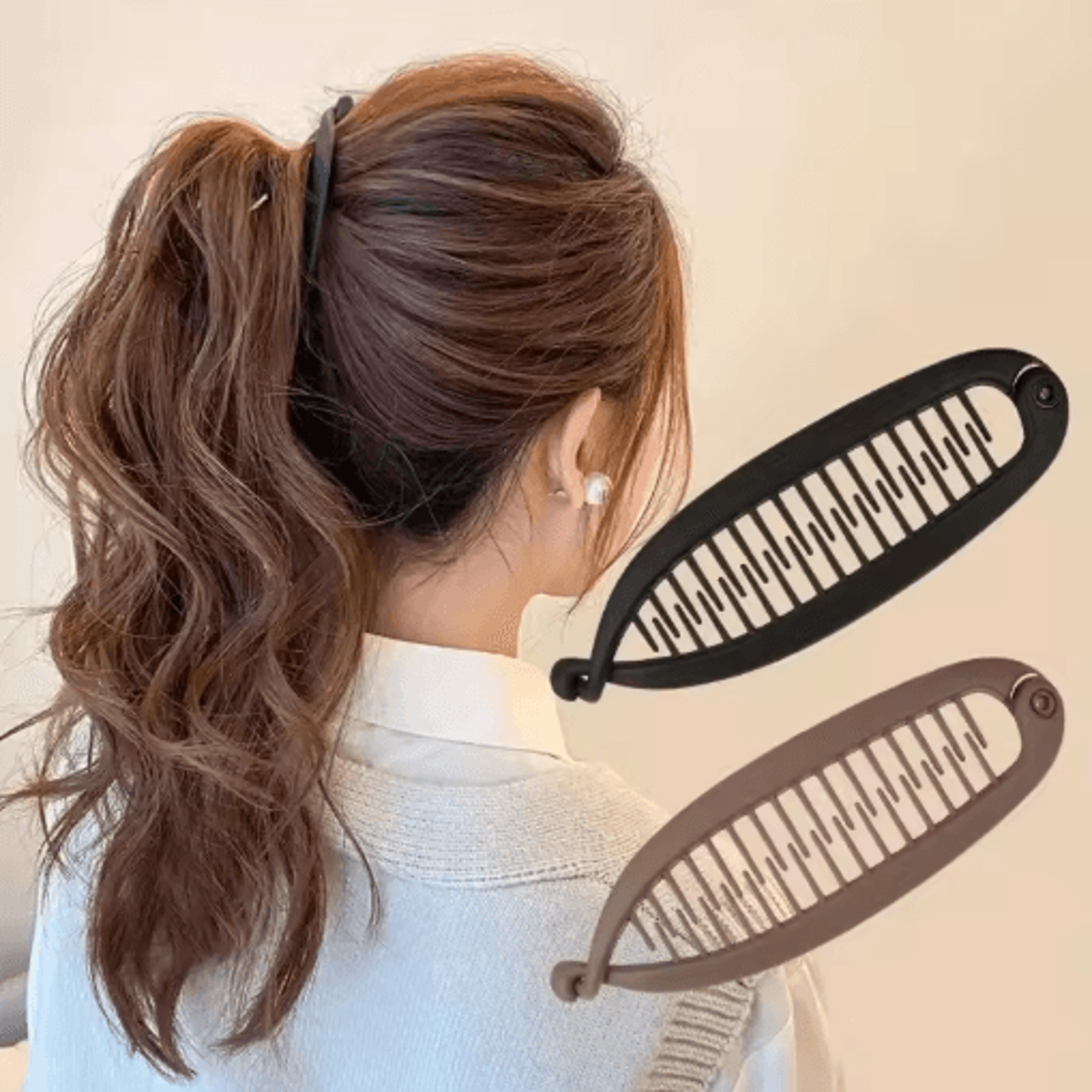 modern fish tail hair clip set – stylish plastic hairpin for everyday & occasion styling (1/4pcs)