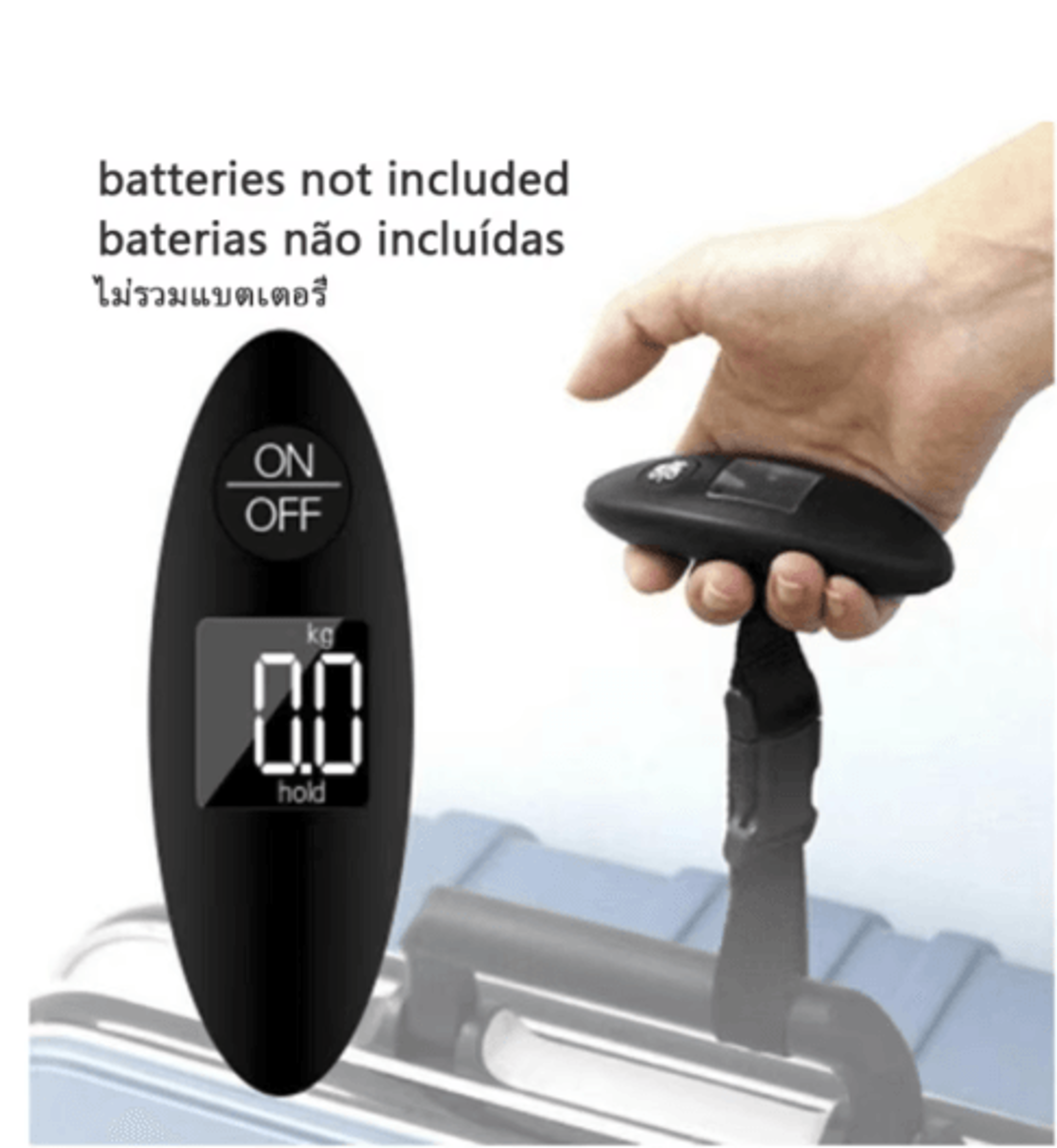 portable luggage scale high precision digital hanging travel weight scale with lcd display