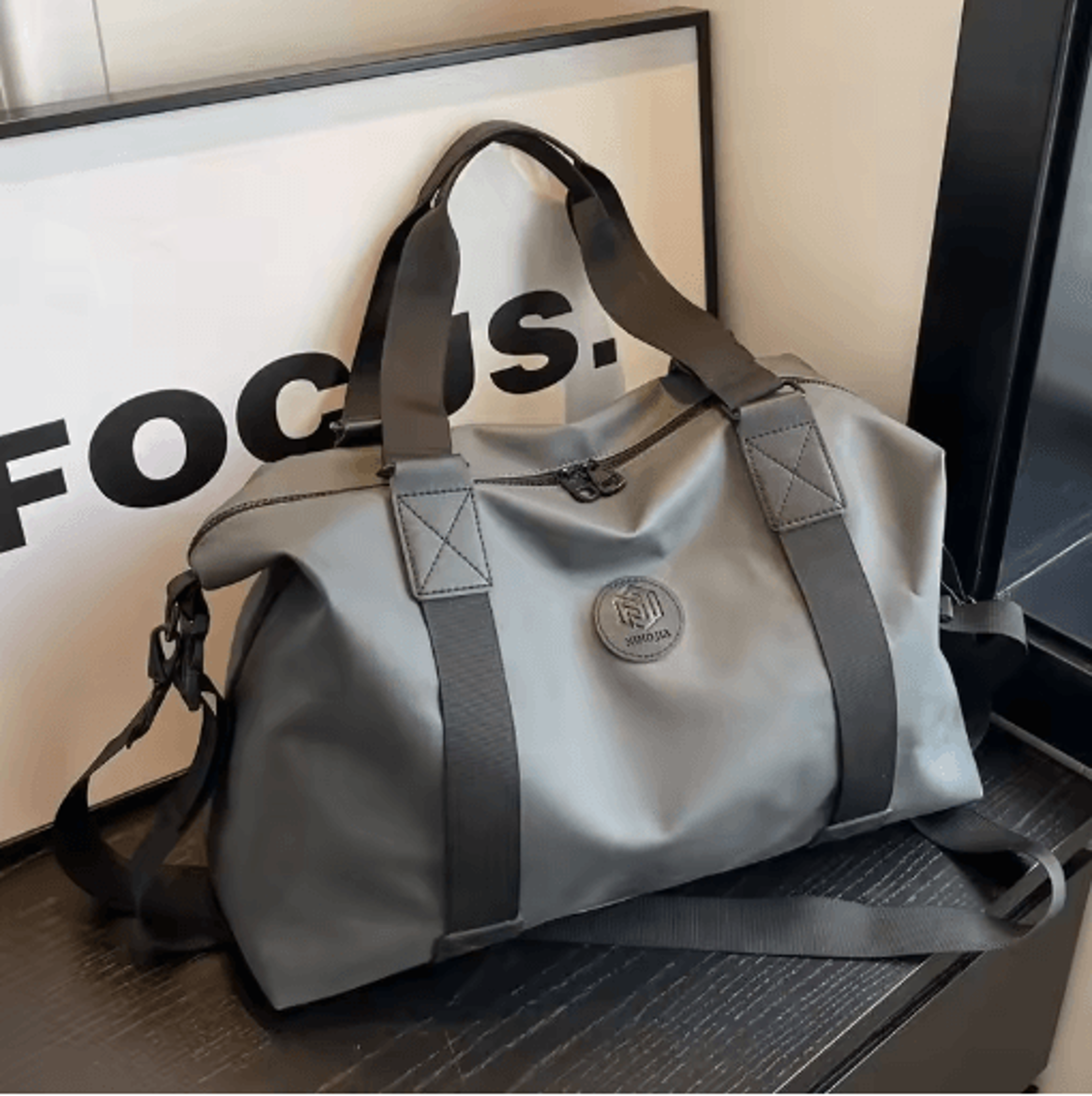 large capacity travel duffel bag waterproof oxford cloth gym & fitness tote