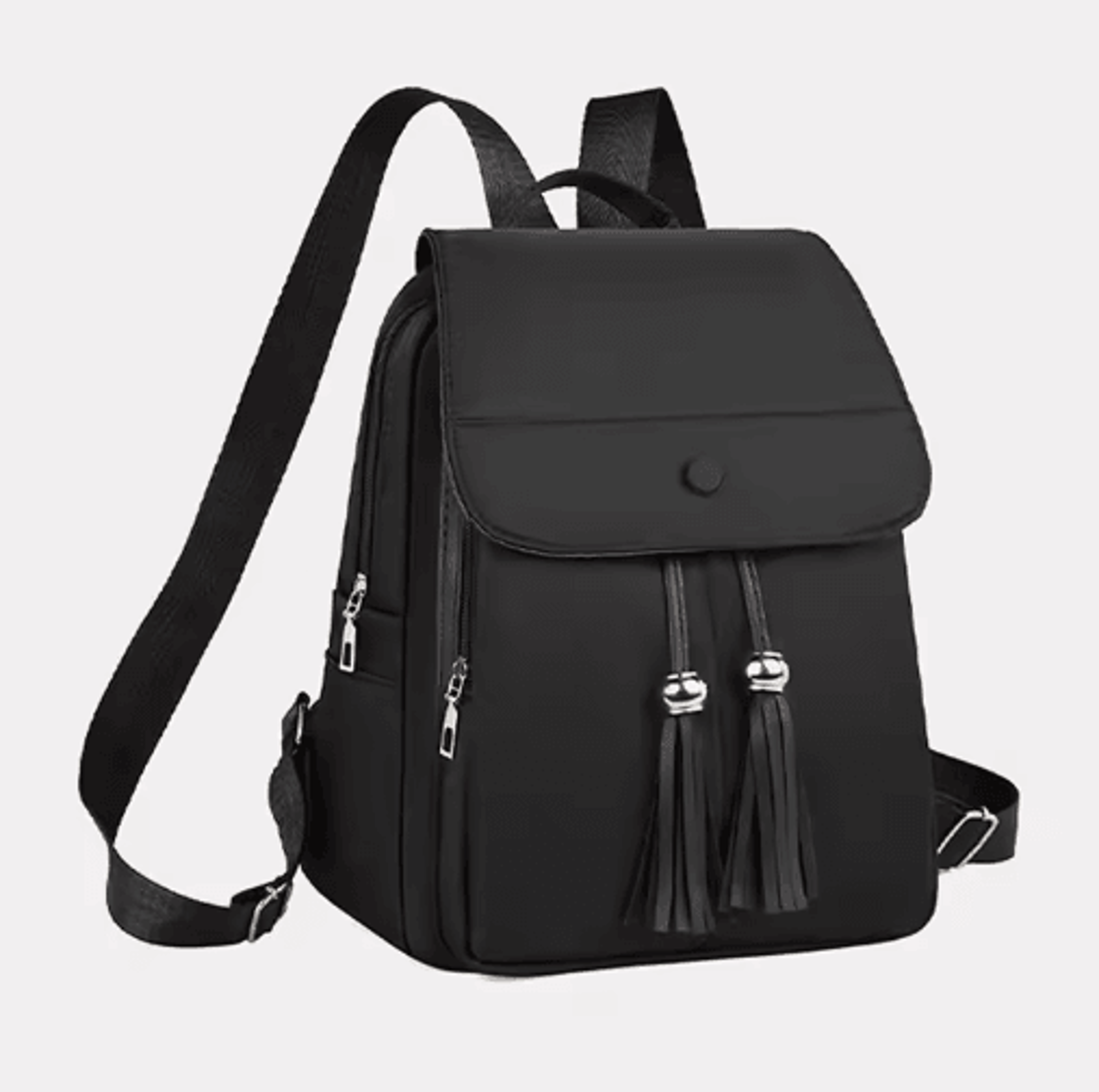 large capacity women leather backpack purse vintage style travel & school rucksack