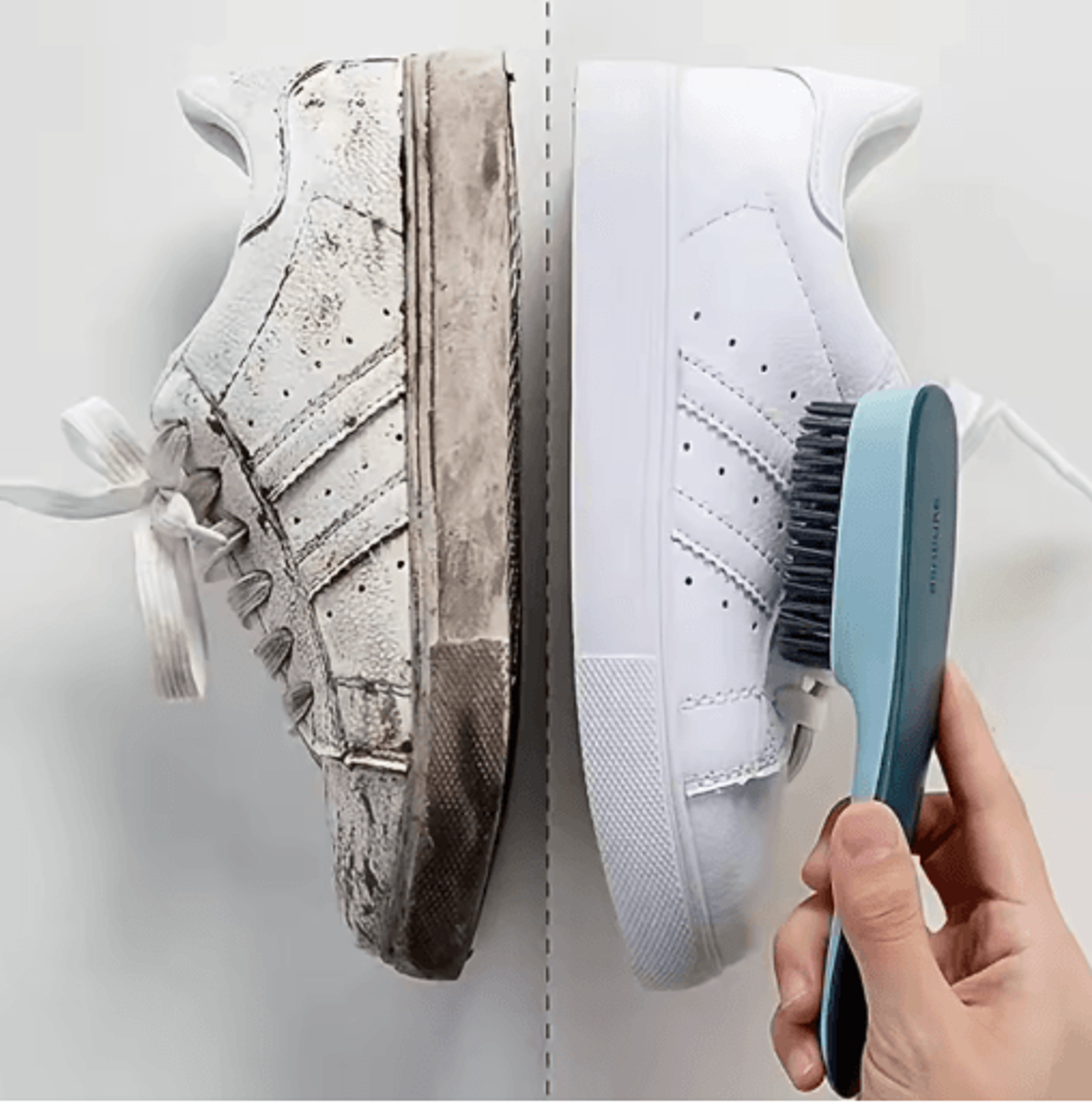 multi-functional shoe cleaning brush durable plastic scrubbing tool for shoes & clothes