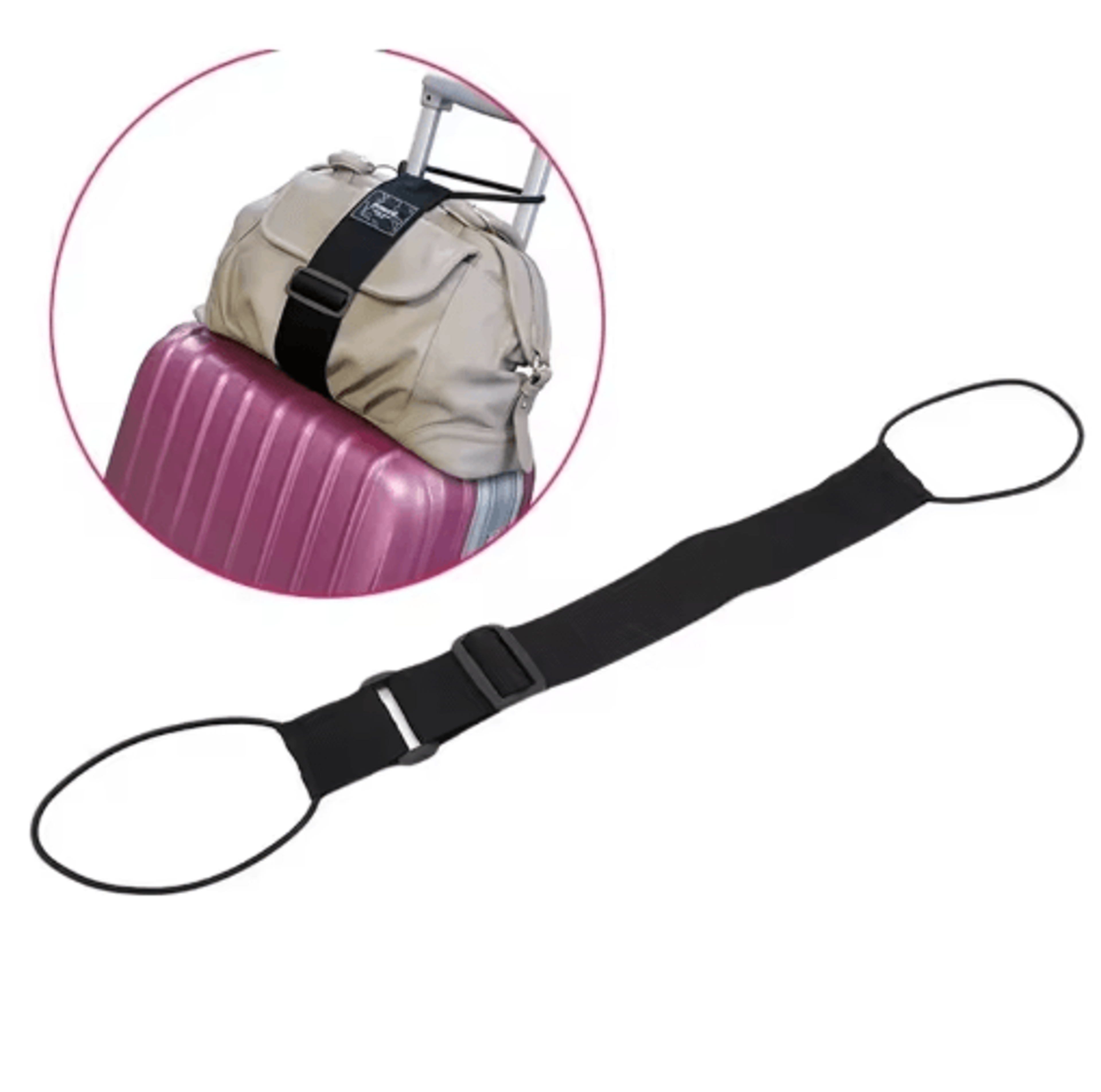 adjustable elastic luggage strap belt for secure travel & easy carry